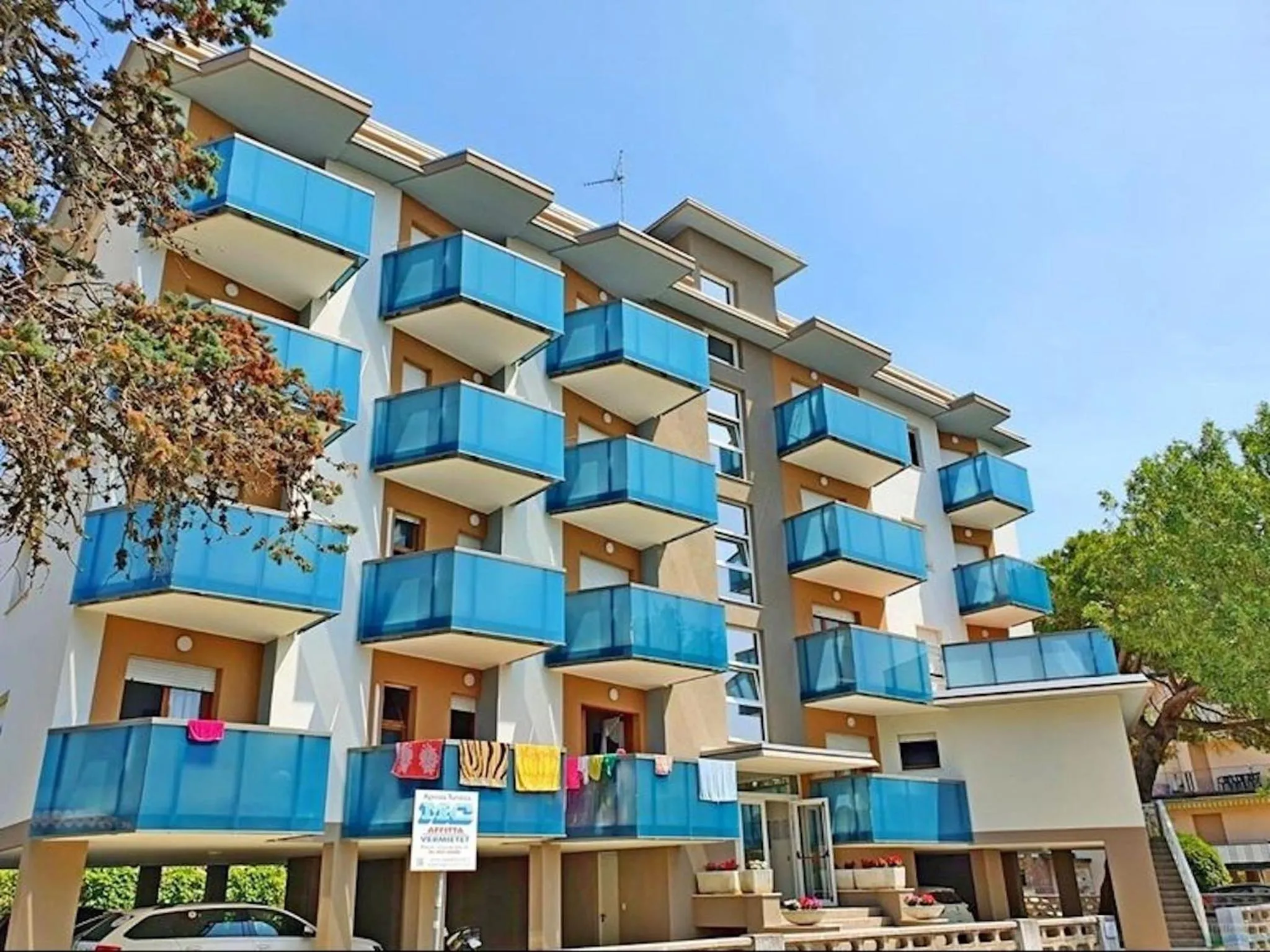 Property building in Bright flat close to Bibione promenade