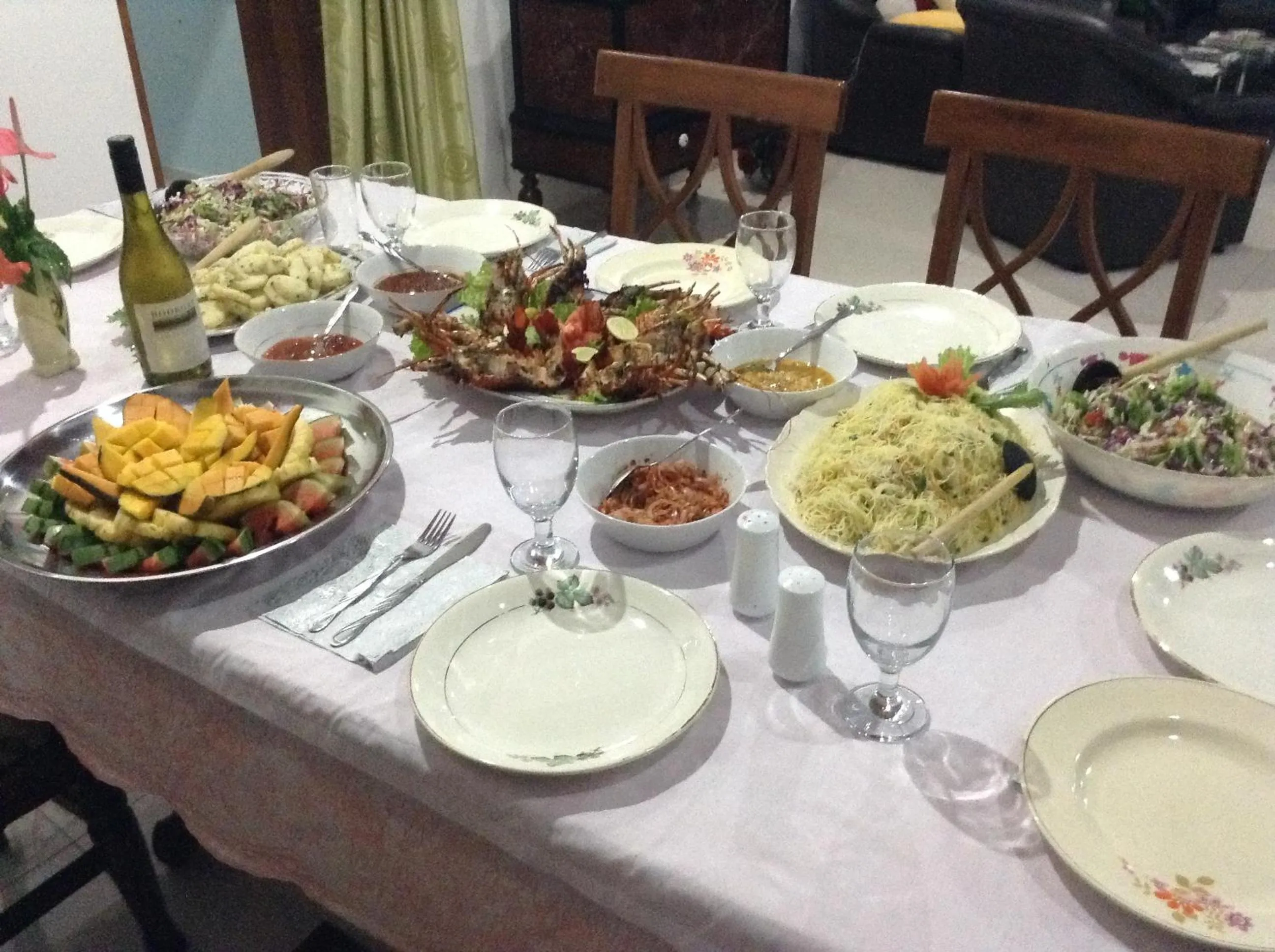 Dinner in Lumbini Villa