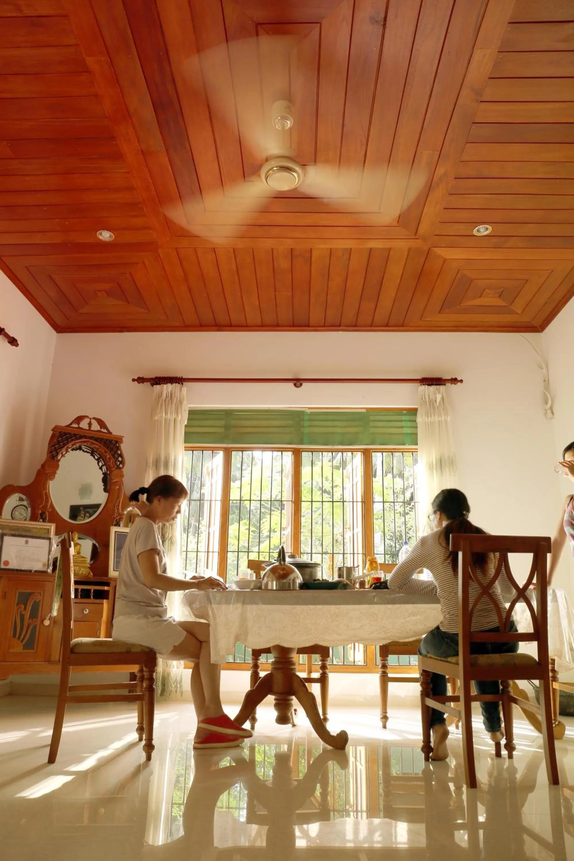 Communal lounge/ TV room in Lumbini Villa