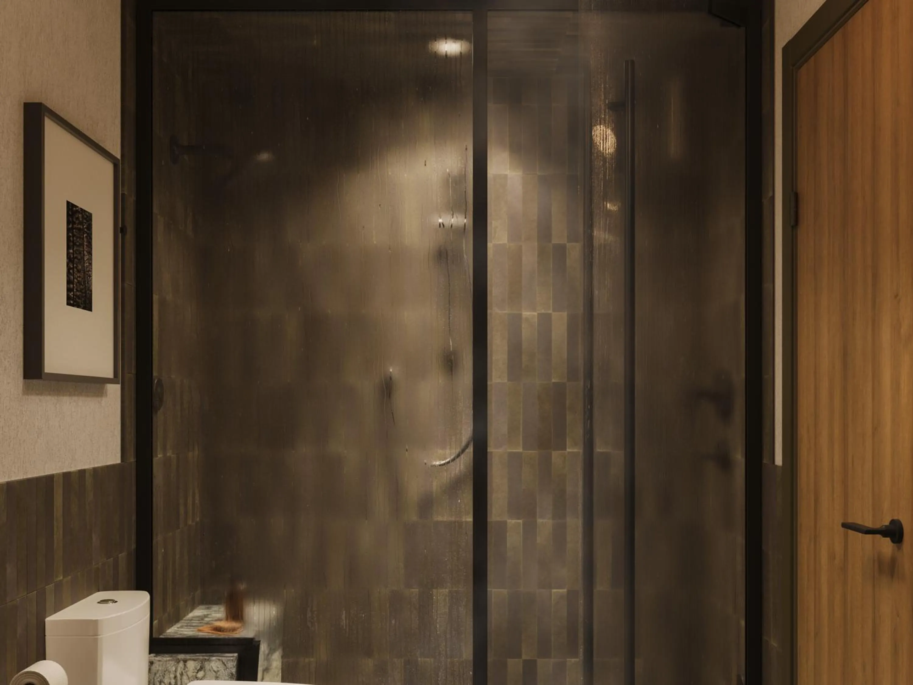 Shower in The Kenrick Hotel
