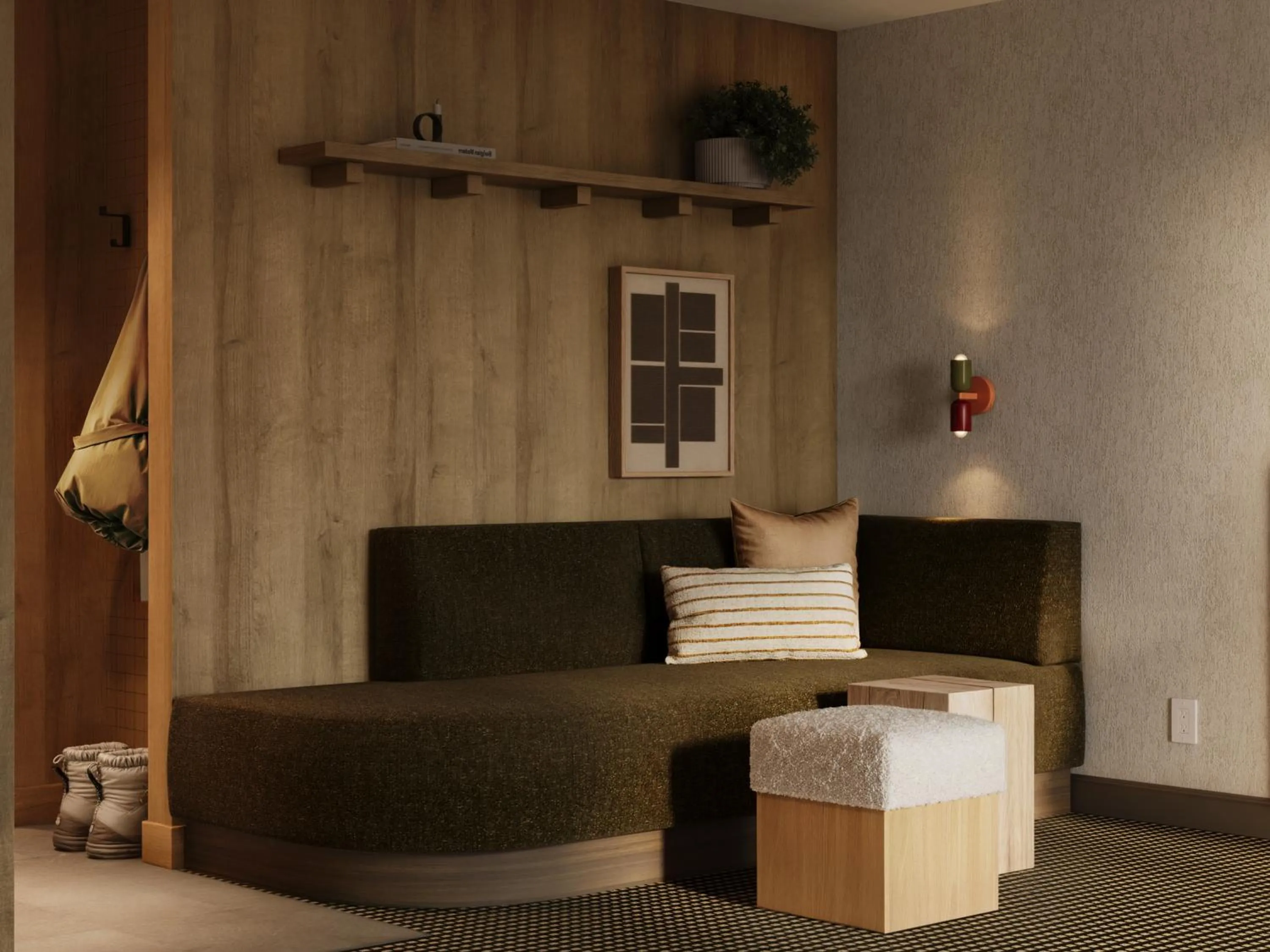Seating area in The Kenrick Hotel