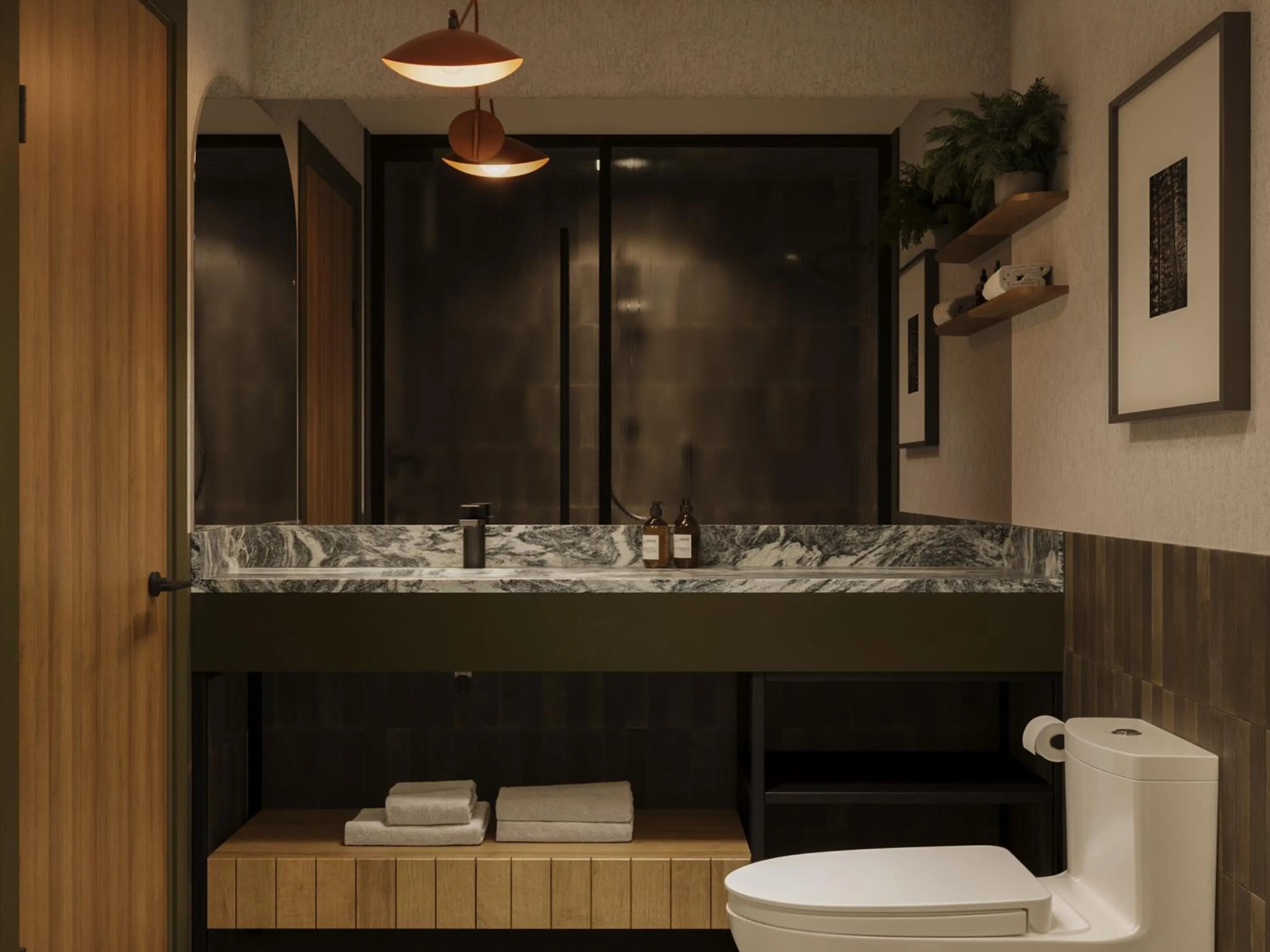 Bathroom in The Kenrick Hotel