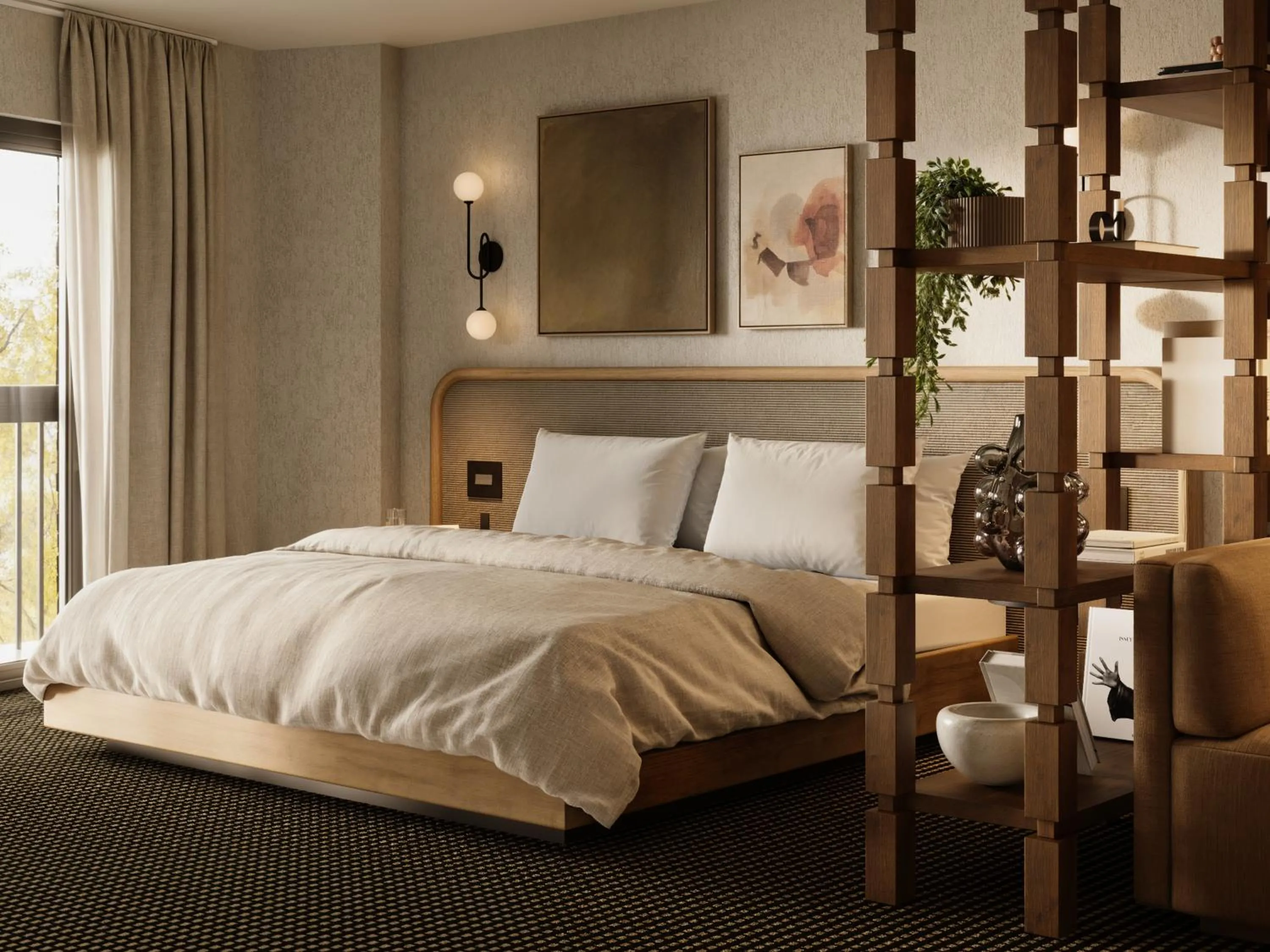 Bed in The Kenrick Hotel