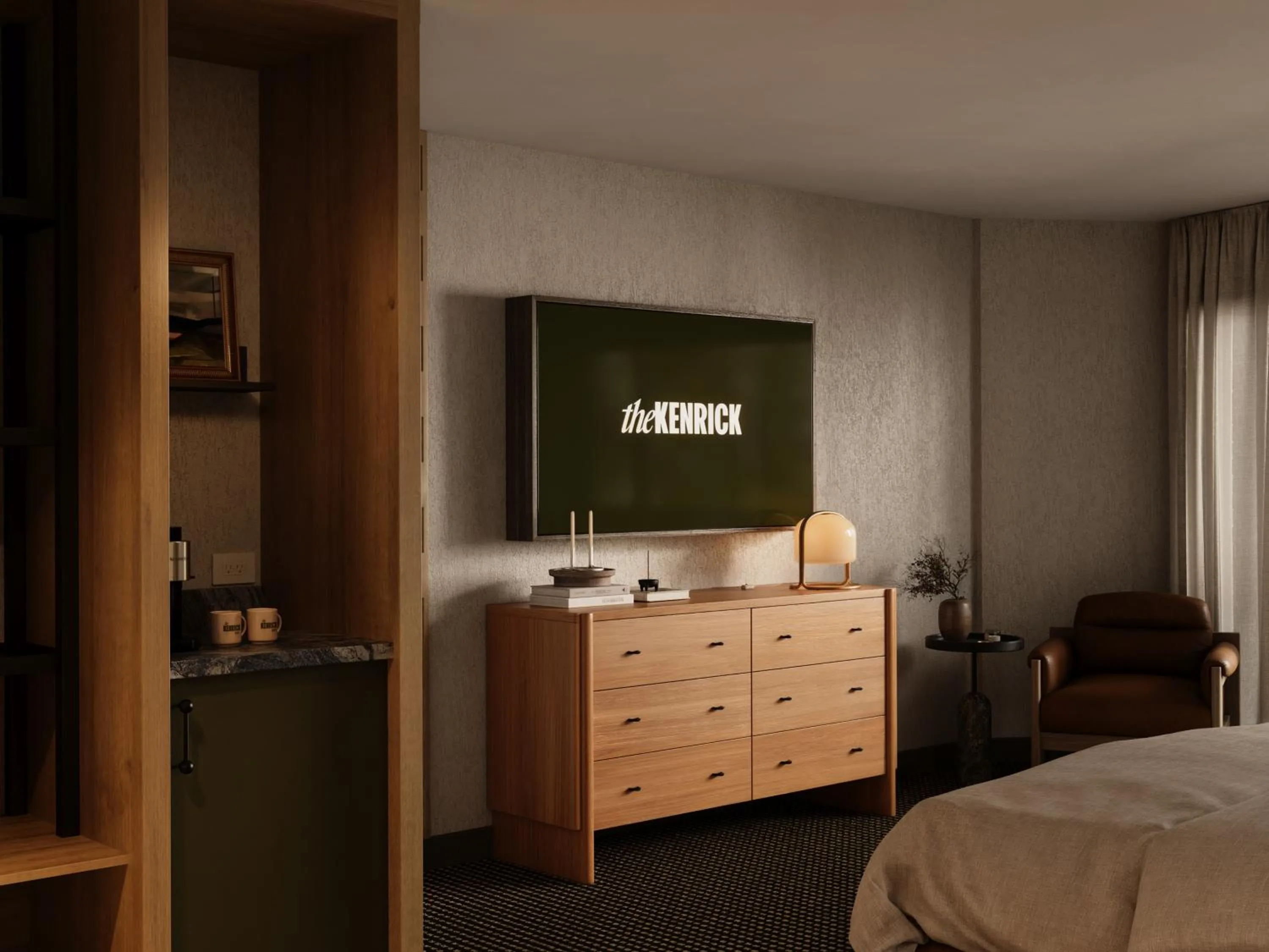 Bedroom, Bed in The Kenrick Hotel