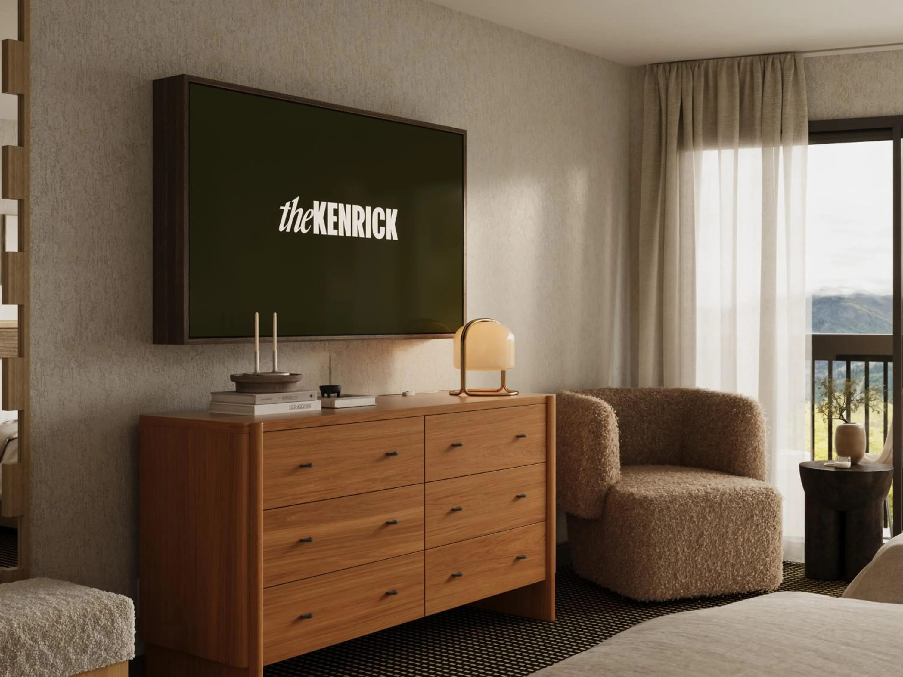 Bedroom in The Kenrick Hotel