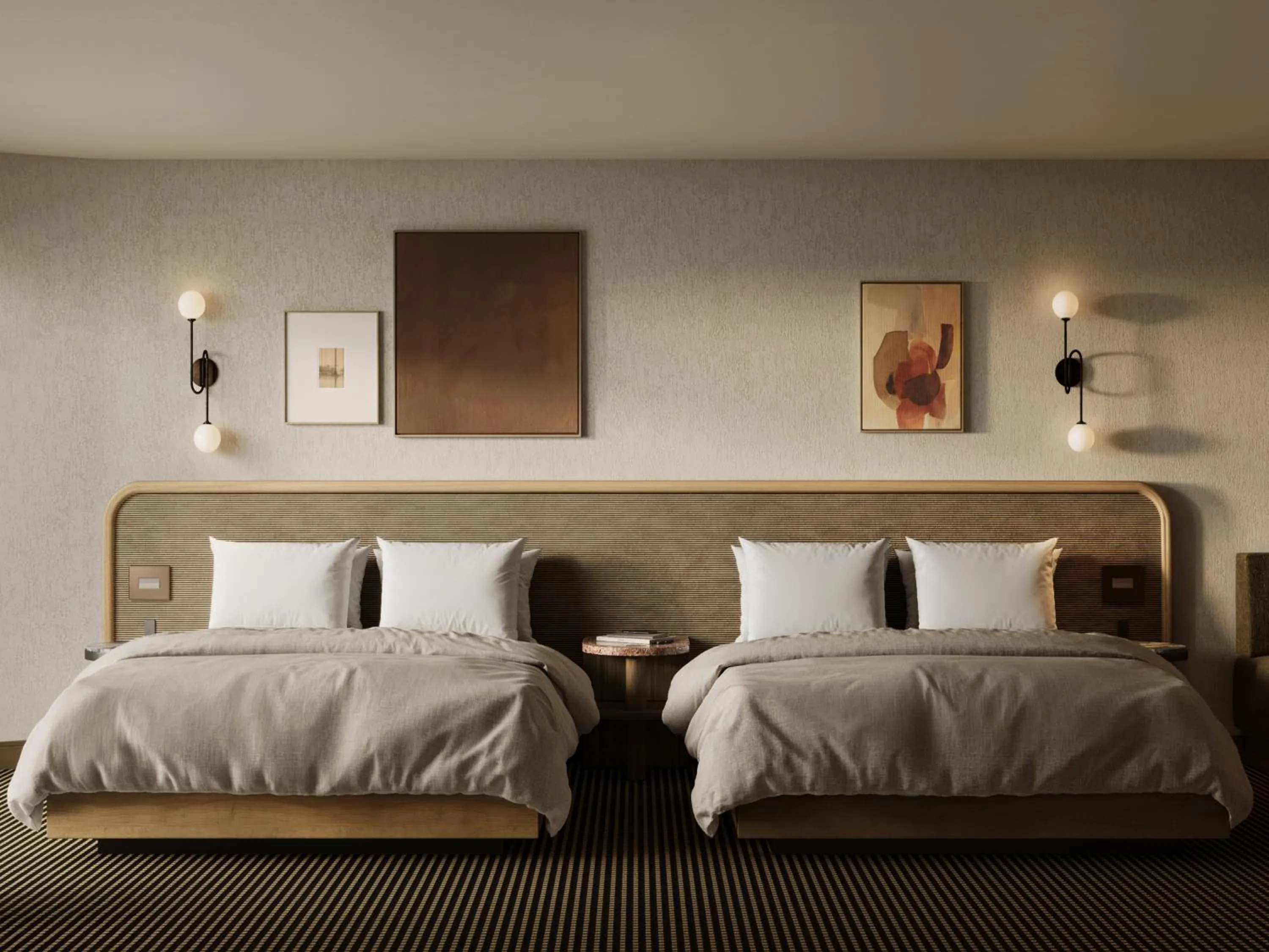 Bed in The Kenrick Hotel