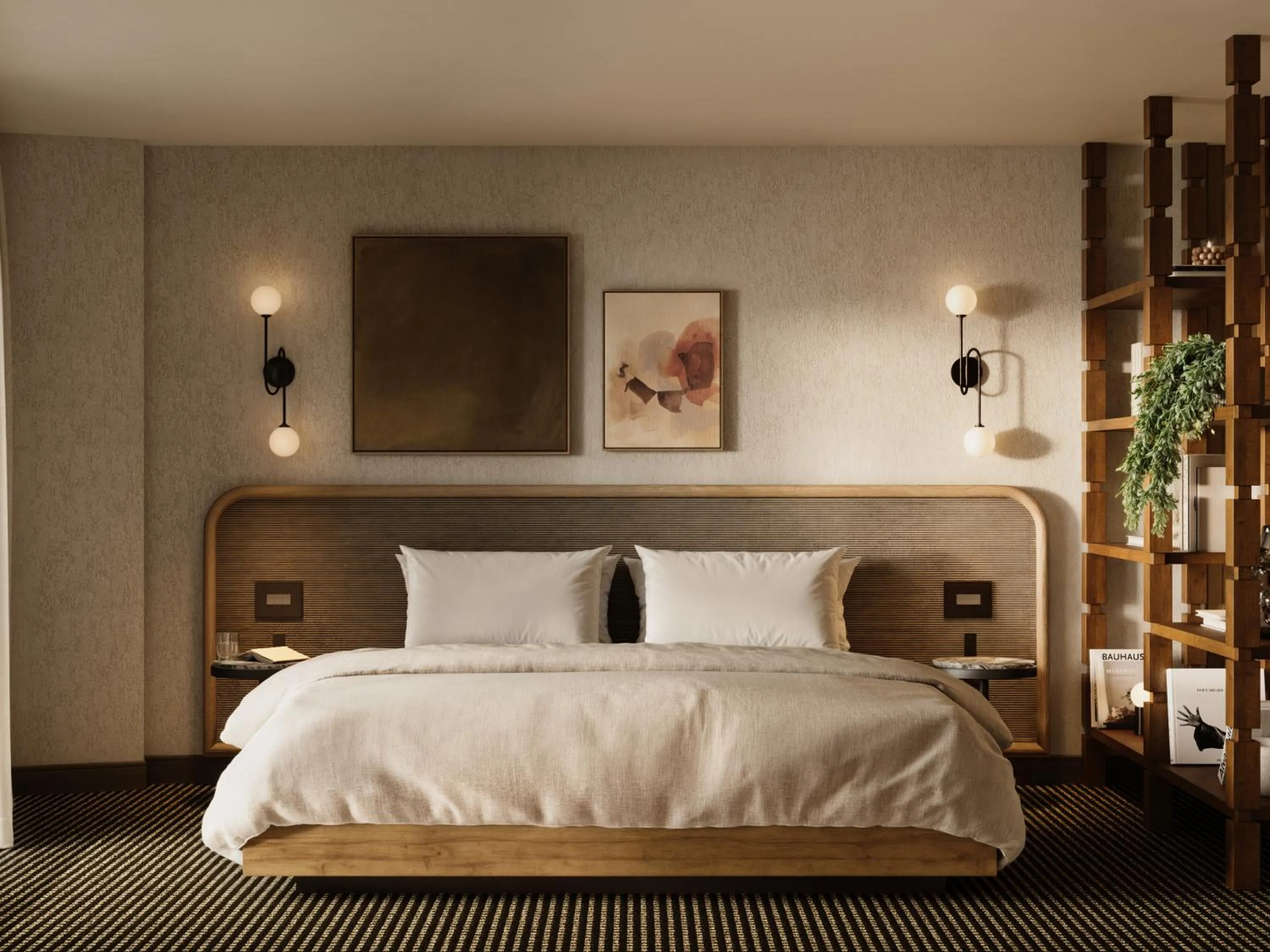 Bed in The Kenrick Hotel