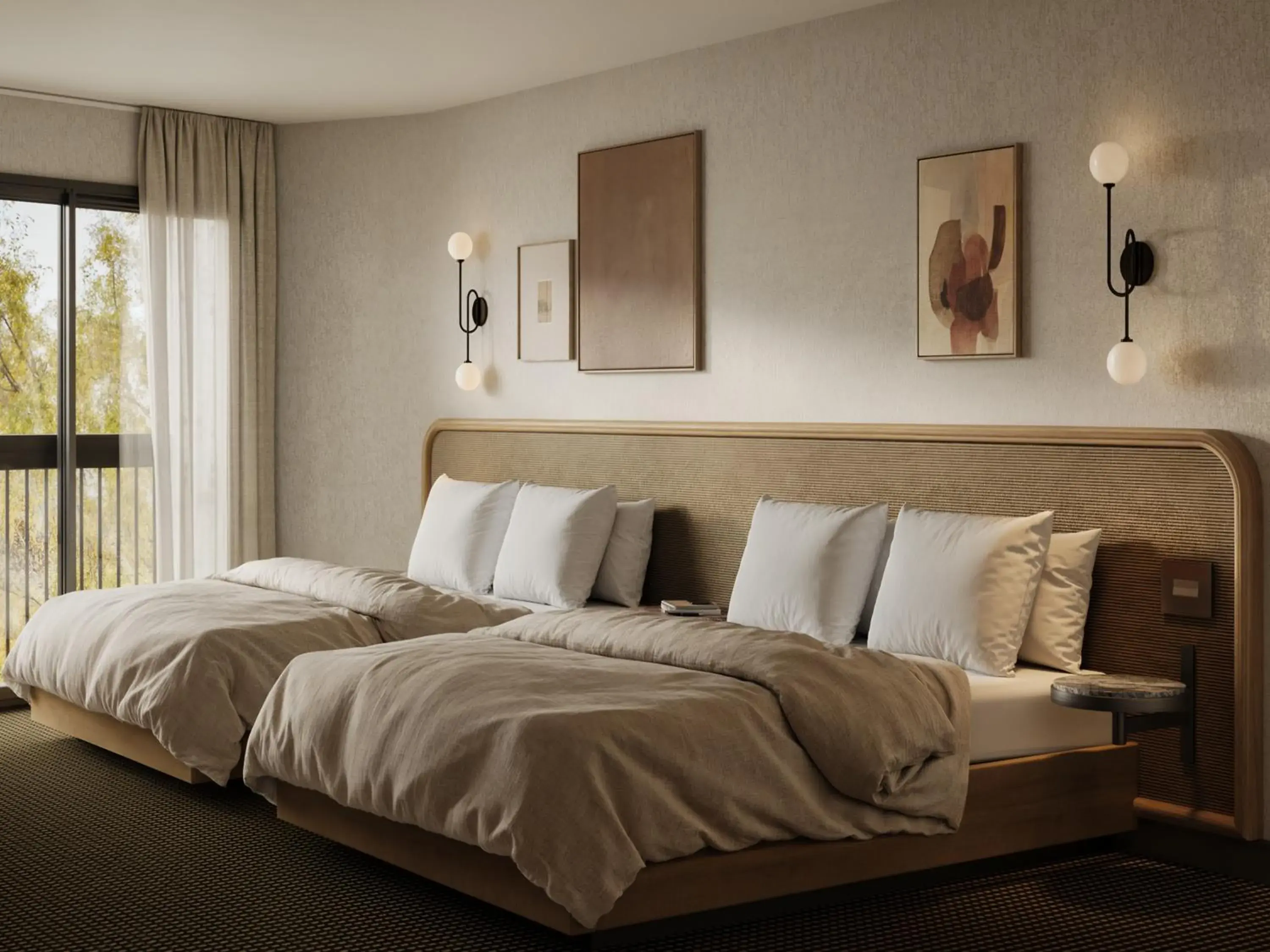 Queen Room with Two Queen Beds with Mountain View in The Kenrick Hotel Queen Room with Two Queen Beds with Mountain View in The Kenrick Hotel