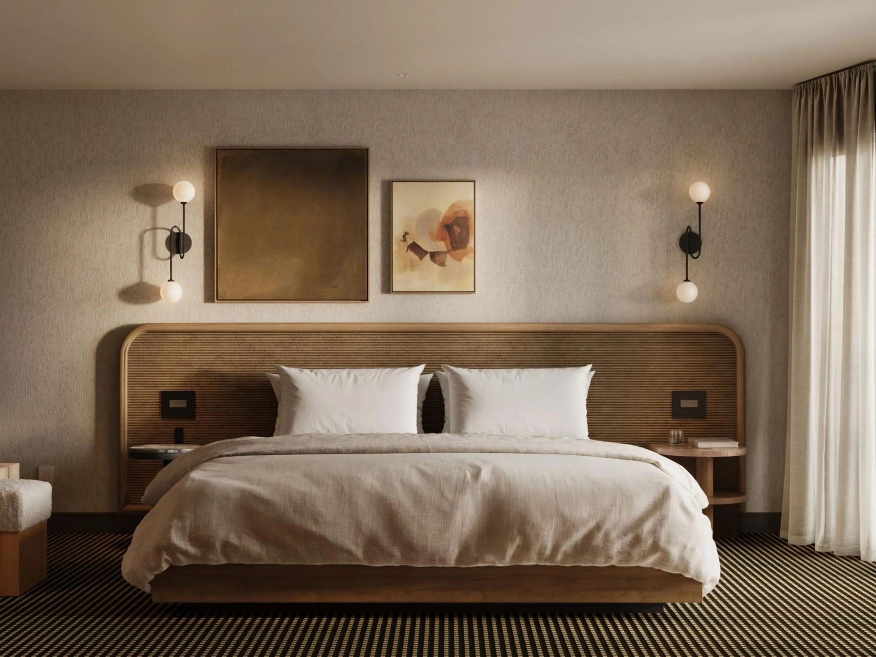 Bed in The Kenrick Hotel