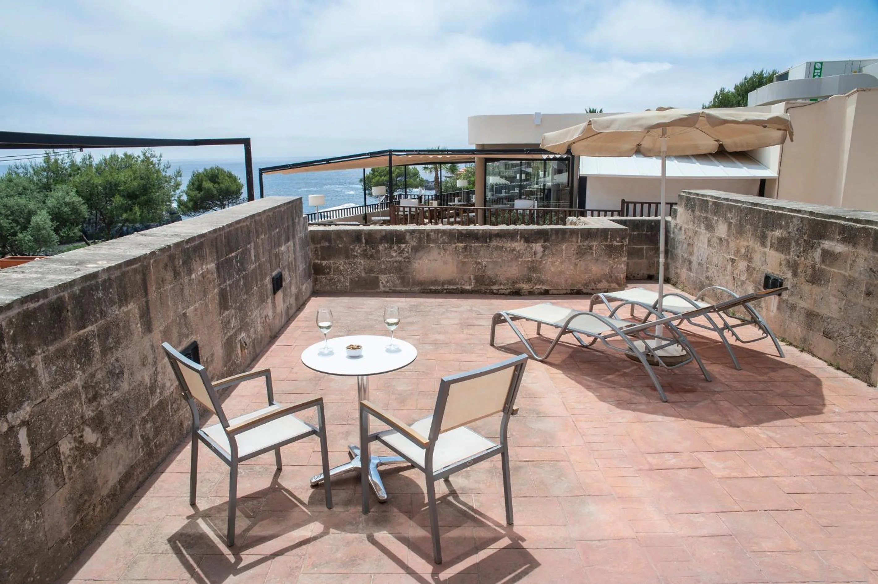 Balcony/Terrace in Hotel Menorca Binibeca - Adults Recommended - by Pierre & Vacances Premium