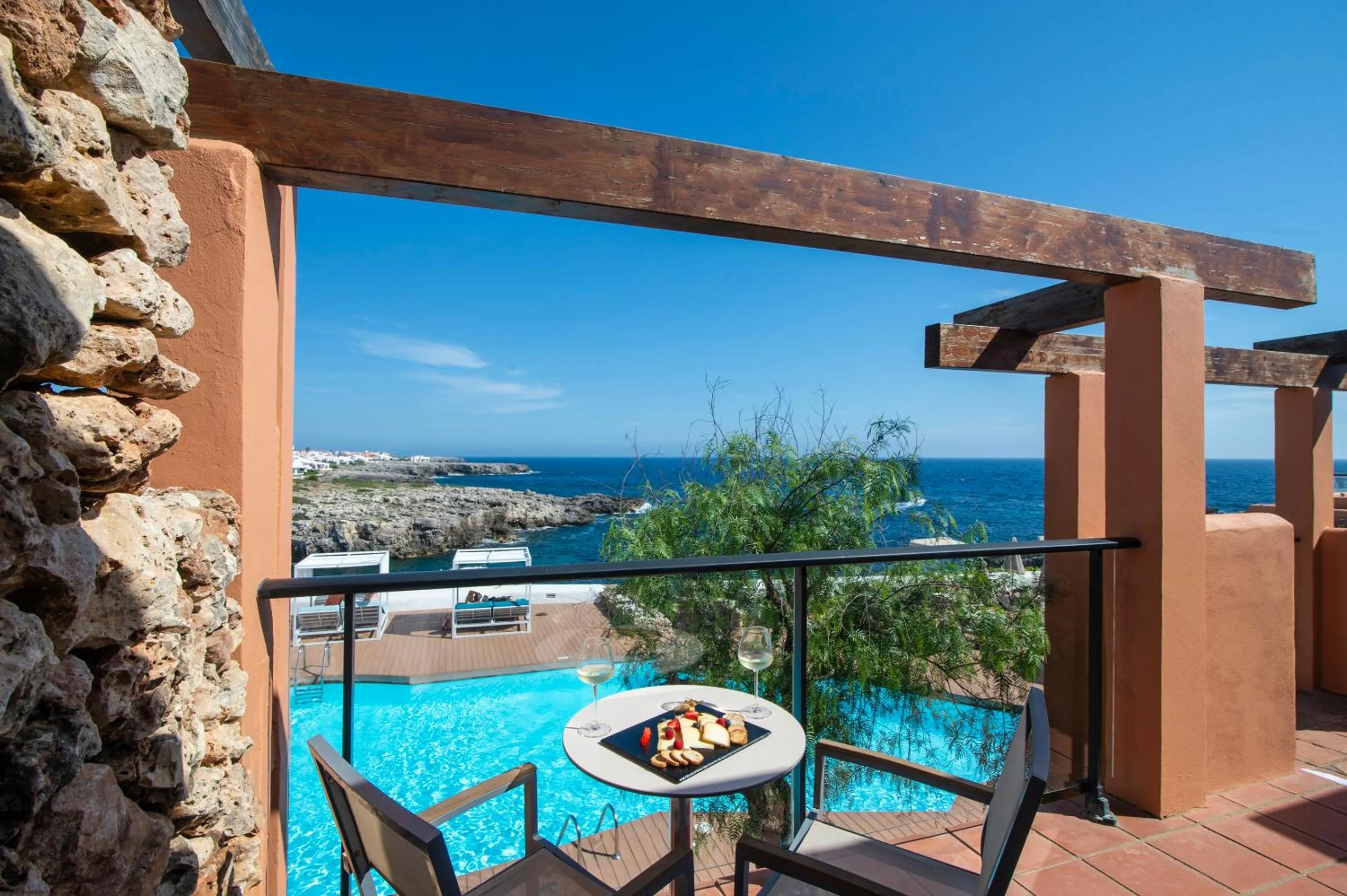 Balcony/Terrace in Hotel Menorca Binibeca - Adults Recommended - by Pierre & Vacances Premium