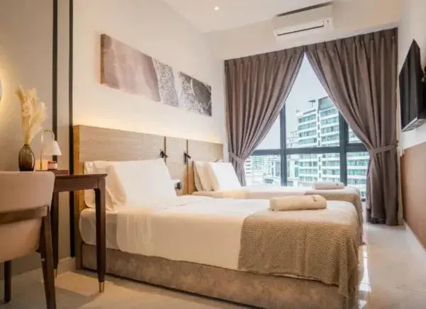 Deluxe Twin Room in Inap II Suterabay By Ayuhouz Deluxe Twin Room in Inap II Suterabay By Ayuhouz