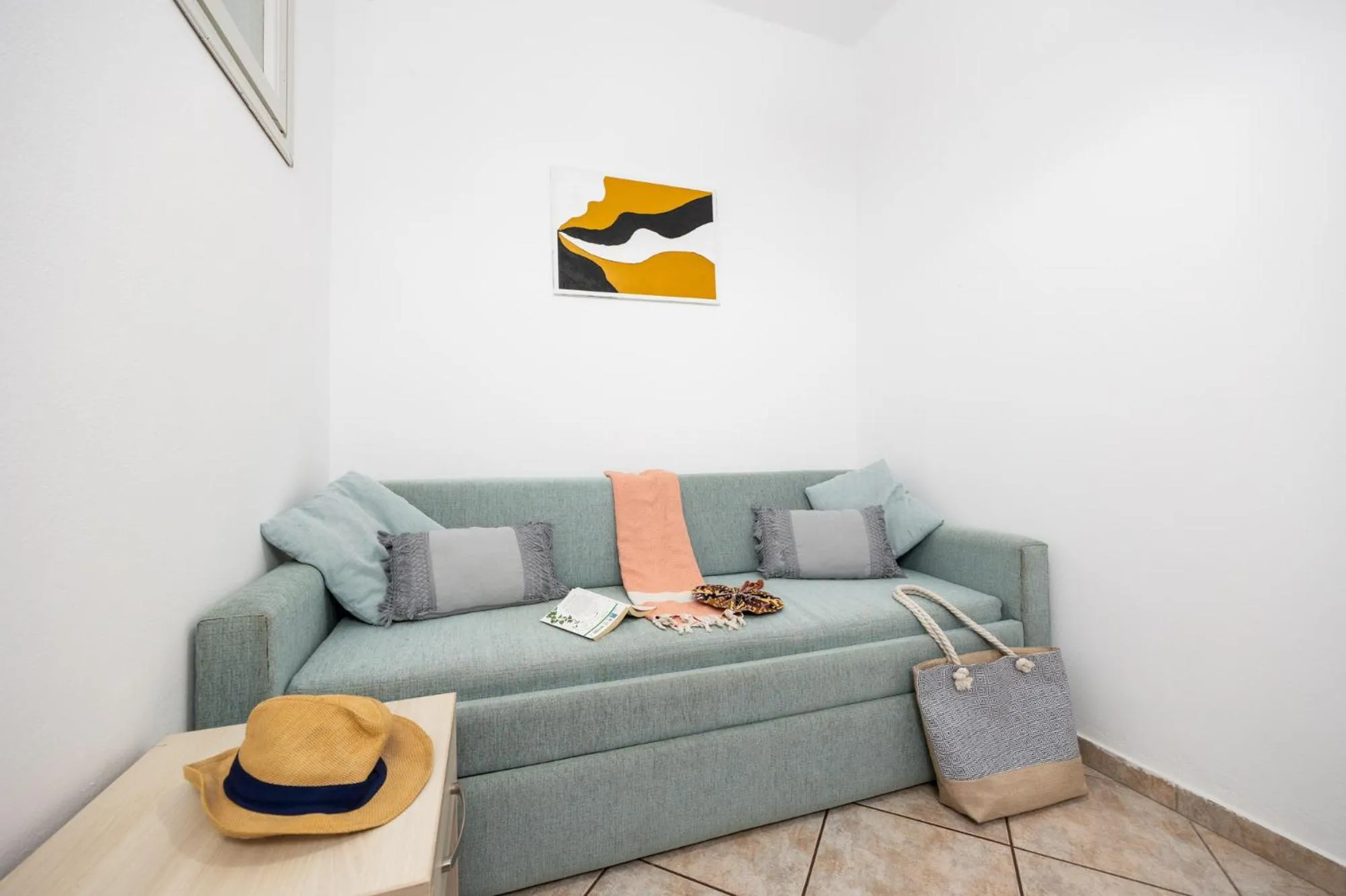 Living room in Kosmas Apartments