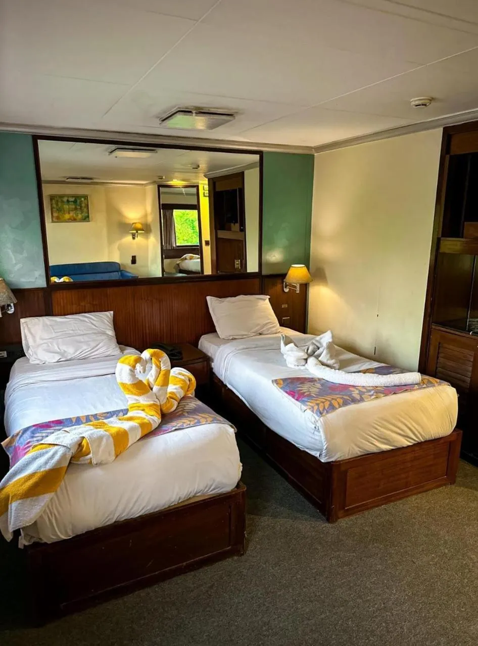 Bed in Nile View Aton Cruise