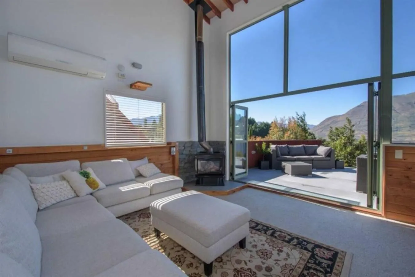 Mountain, lake, sun and this beautiful home
