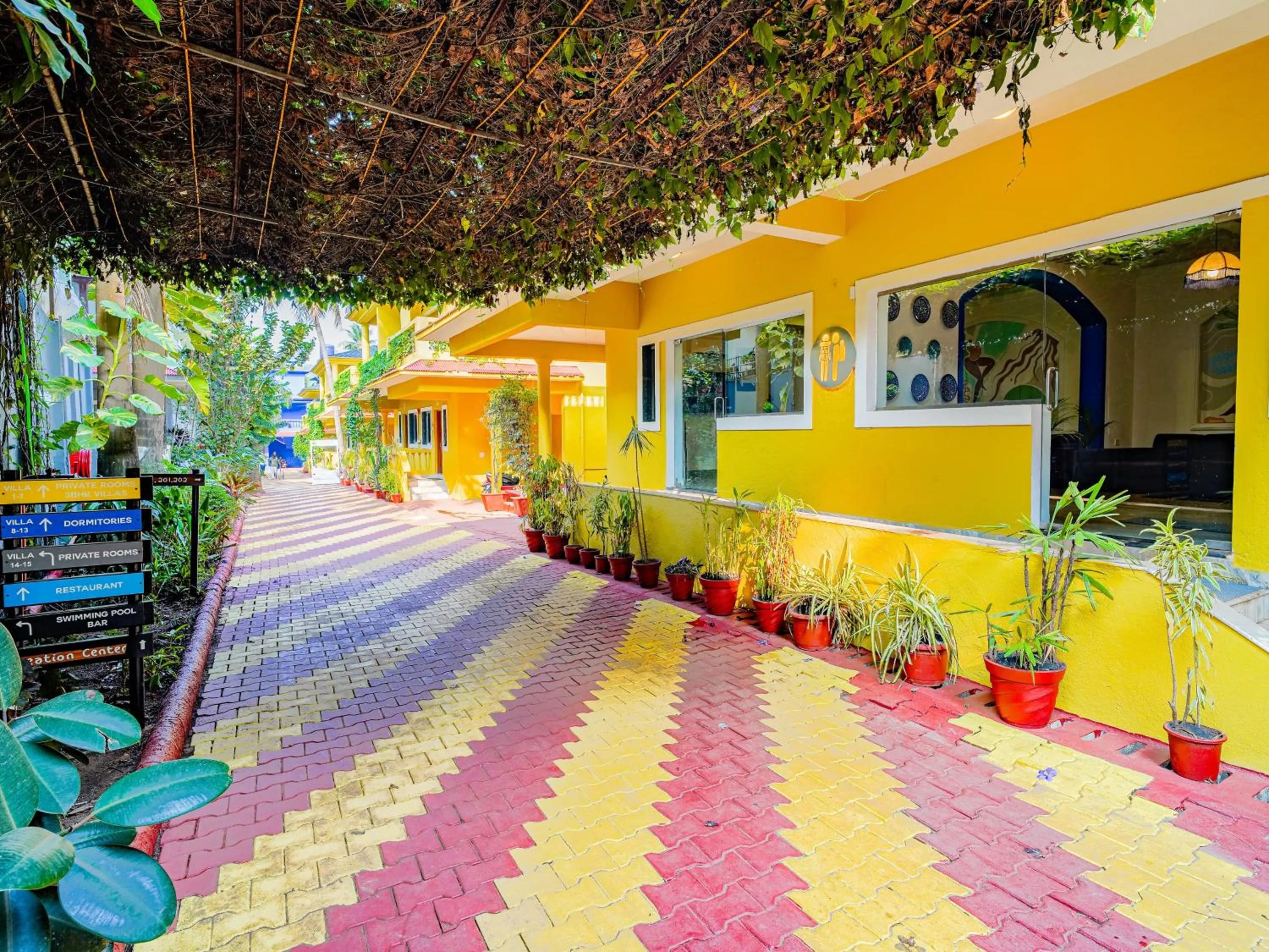 Property building in The Hosteller Goa, Anjuna