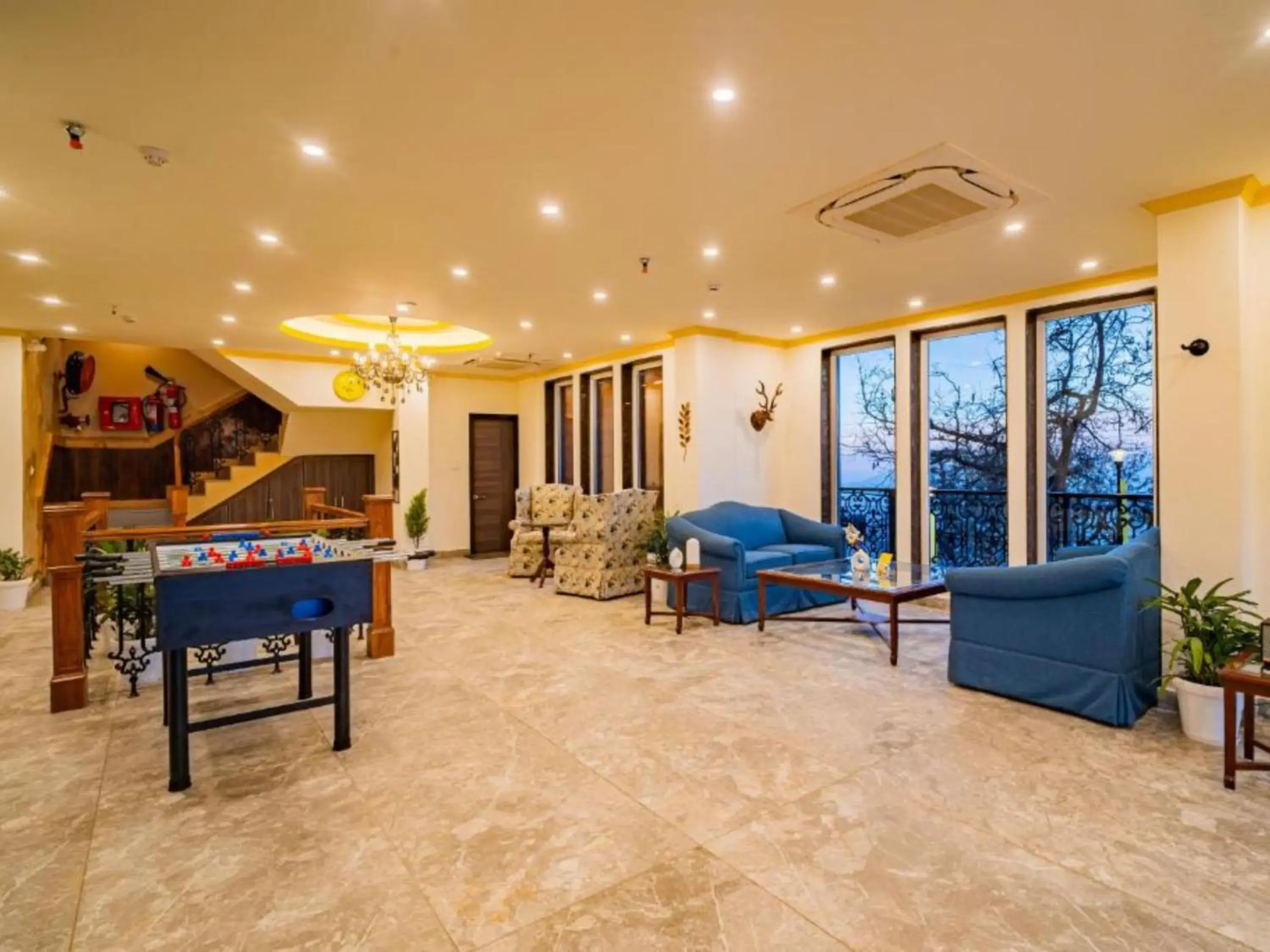 Living room in The Hosteller Shimla, Valley View Living room in The Hosteller Shimla, Valley View