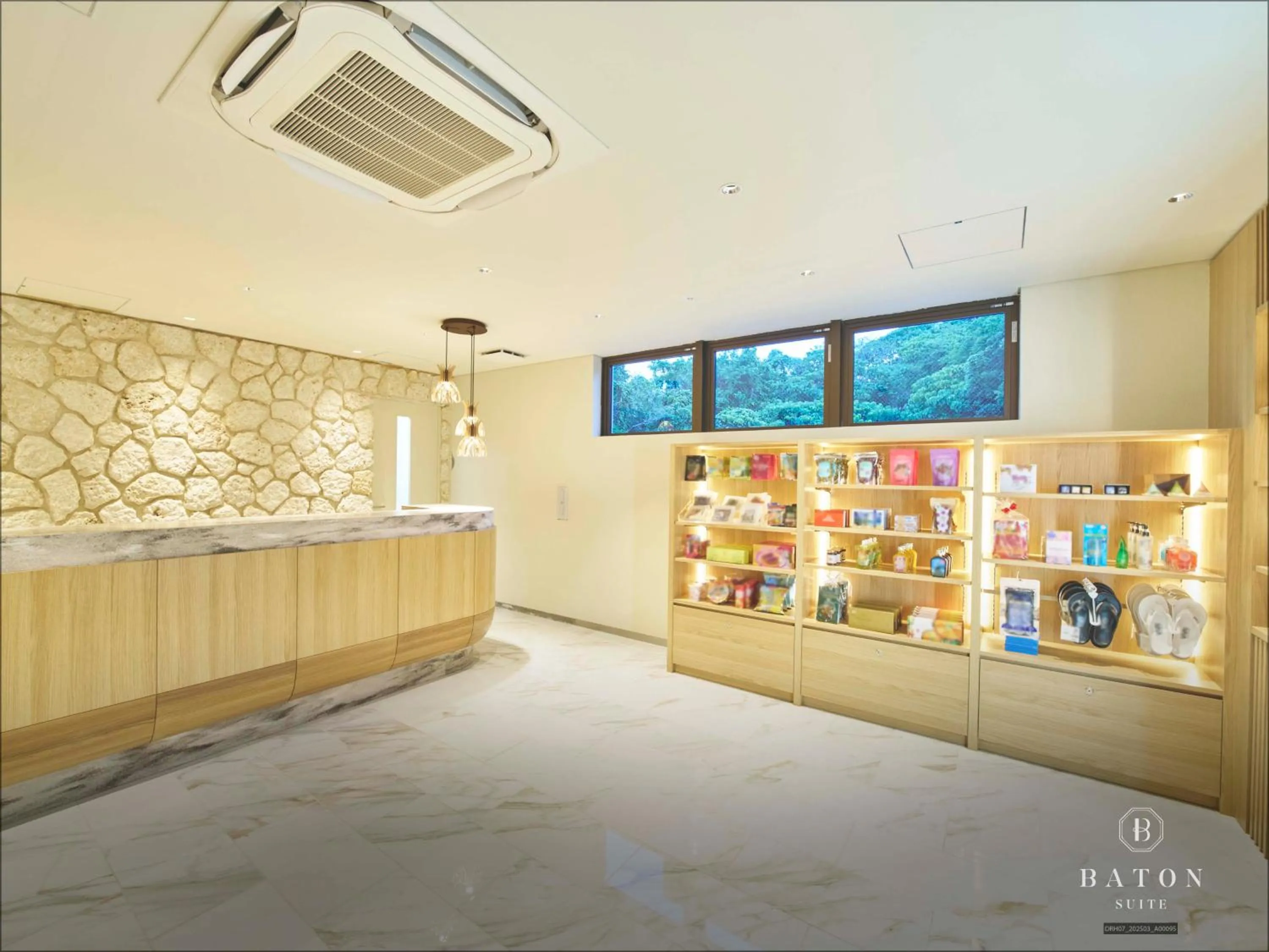 Lobby or reception in BATON SUITE Okinawa-kourijima