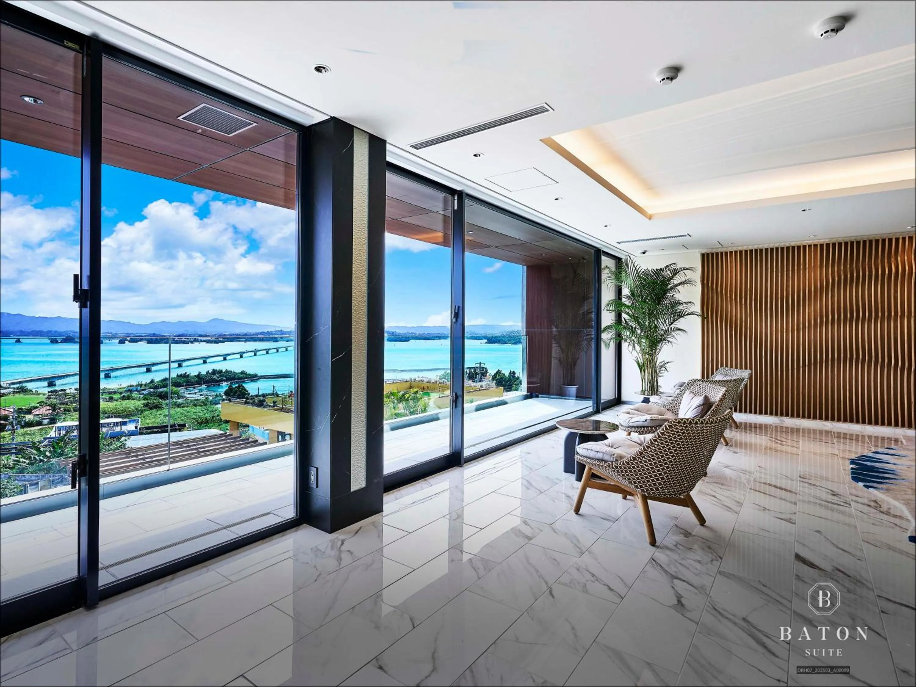 Balcony/Terrace in BATON SUITE Okinawa-kourijima