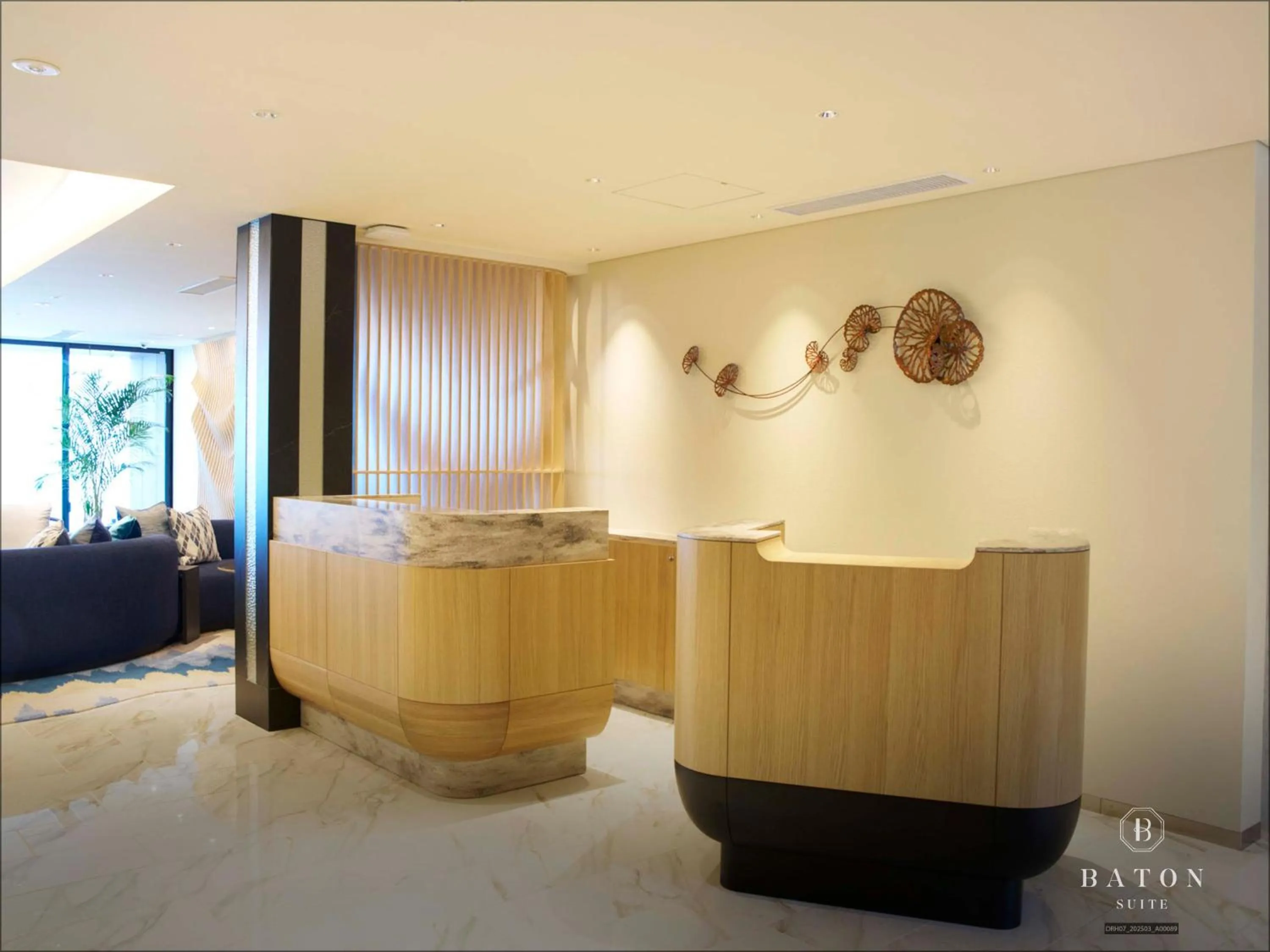 Lobby or reception in BATON SUITE Okinawa-kourijima