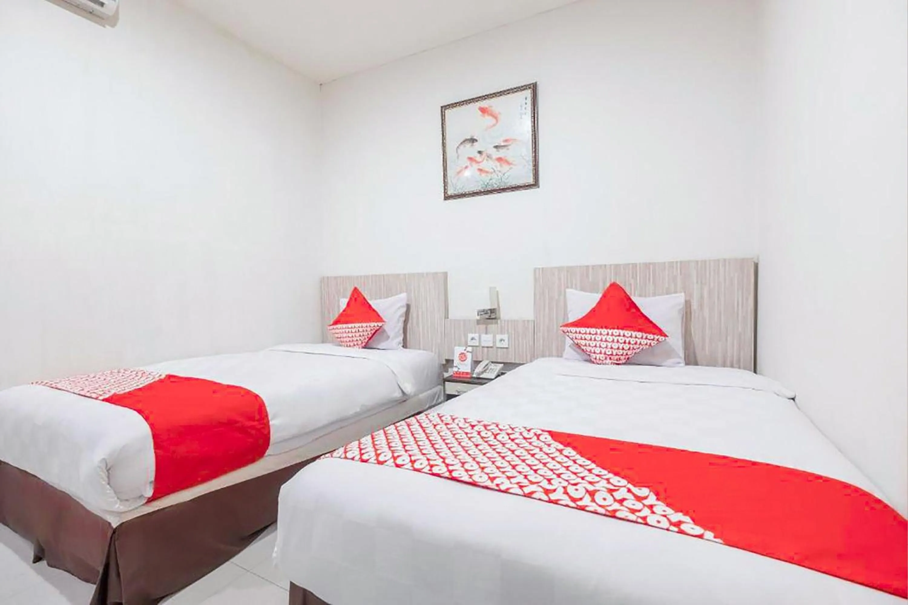 Bedroom, Bed in Hotel O Marina Andalas