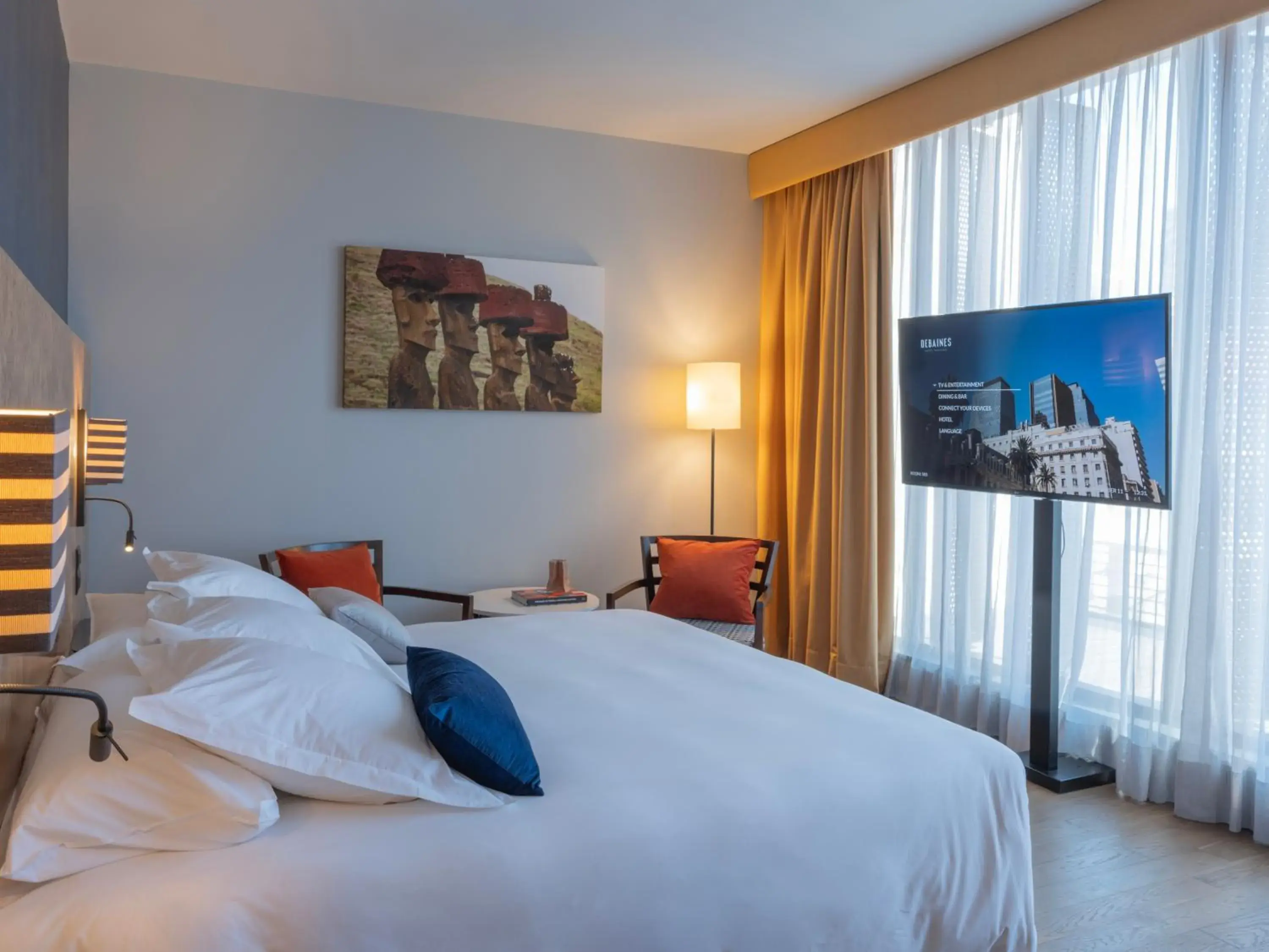 Bedroom, Bed in Debaines Hotel Santiago Bedroom, Bed in Debaines Hotel Santiago