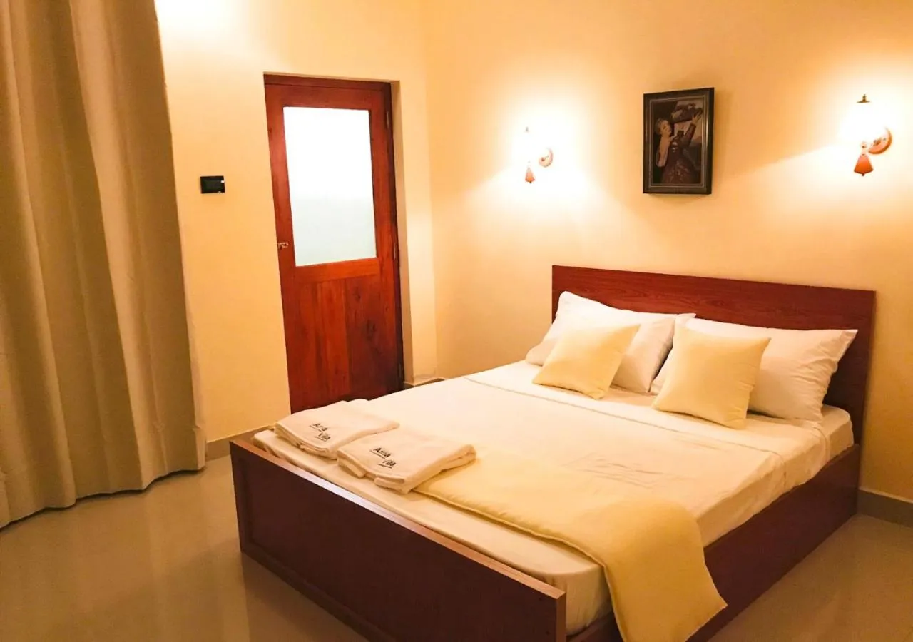 Bed in Ama Villa Negombo