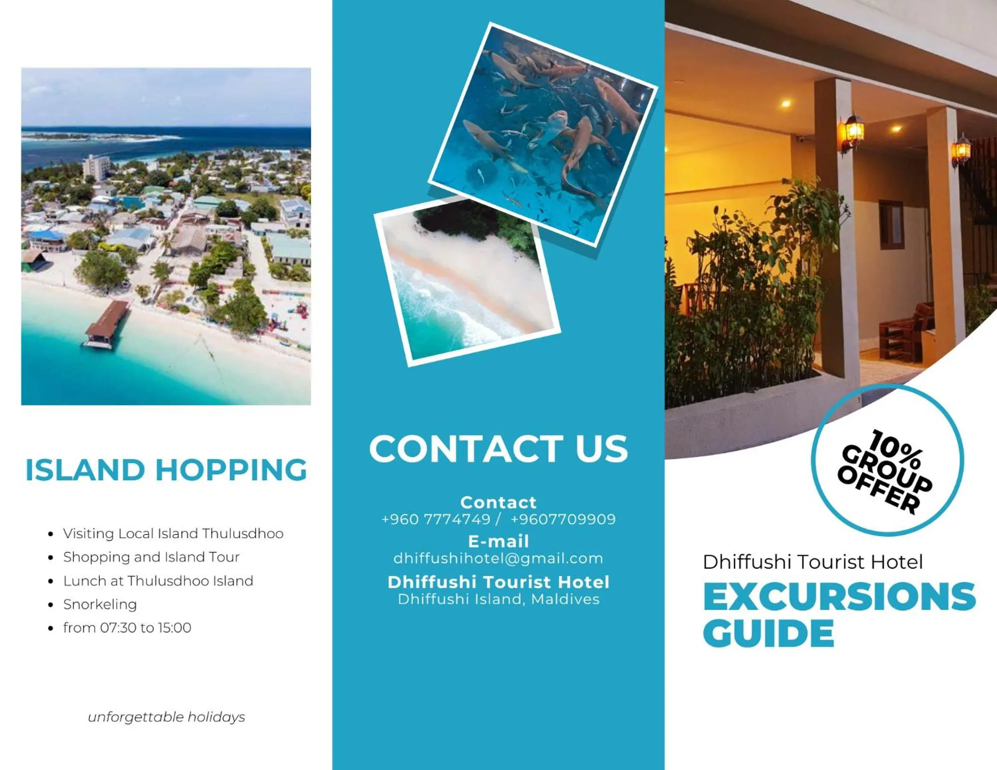 Activities in Dhiffushi Tourist Hotel