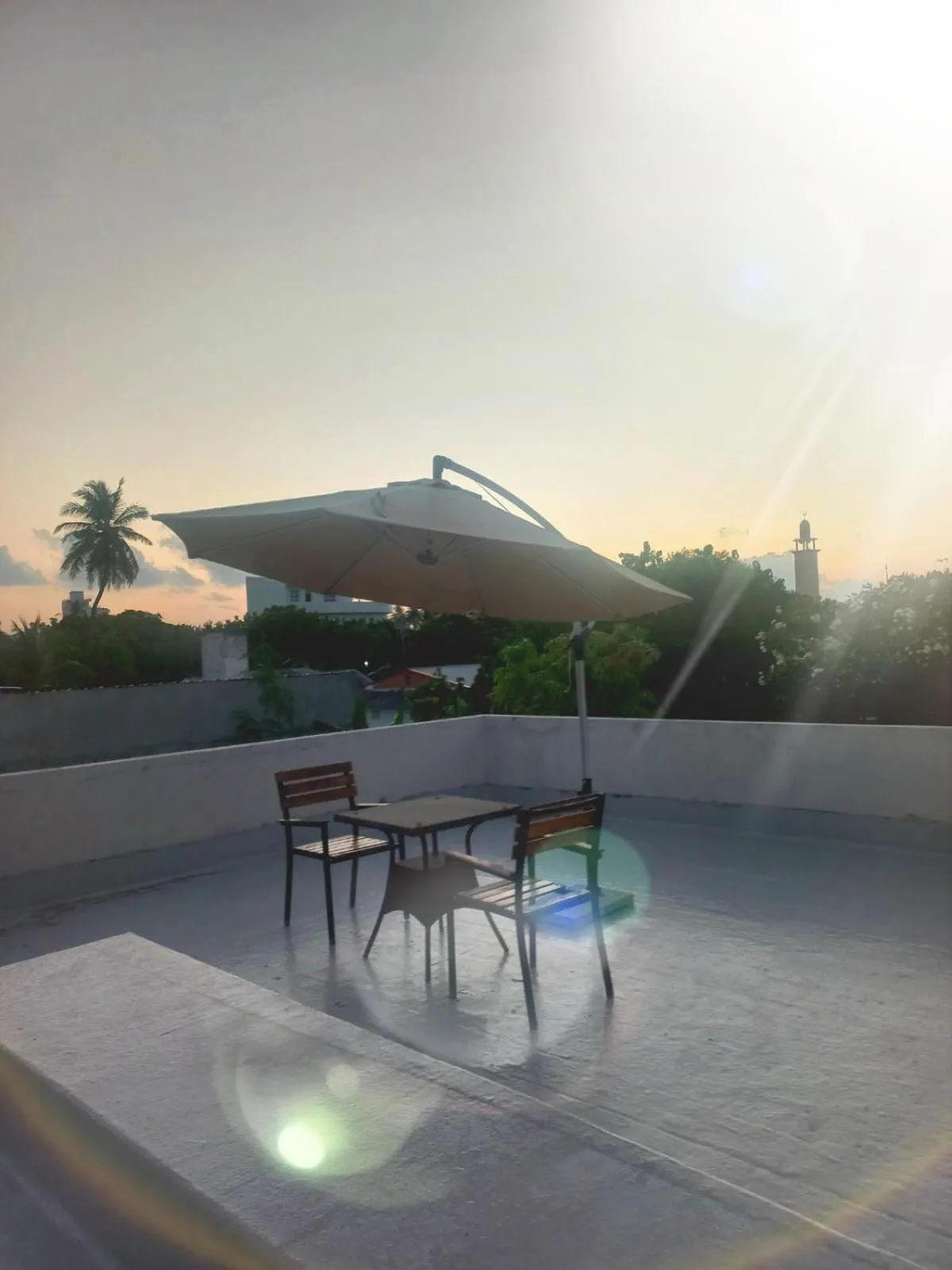 Balcony/Terrace in Dhiffushi Tourist Hotel