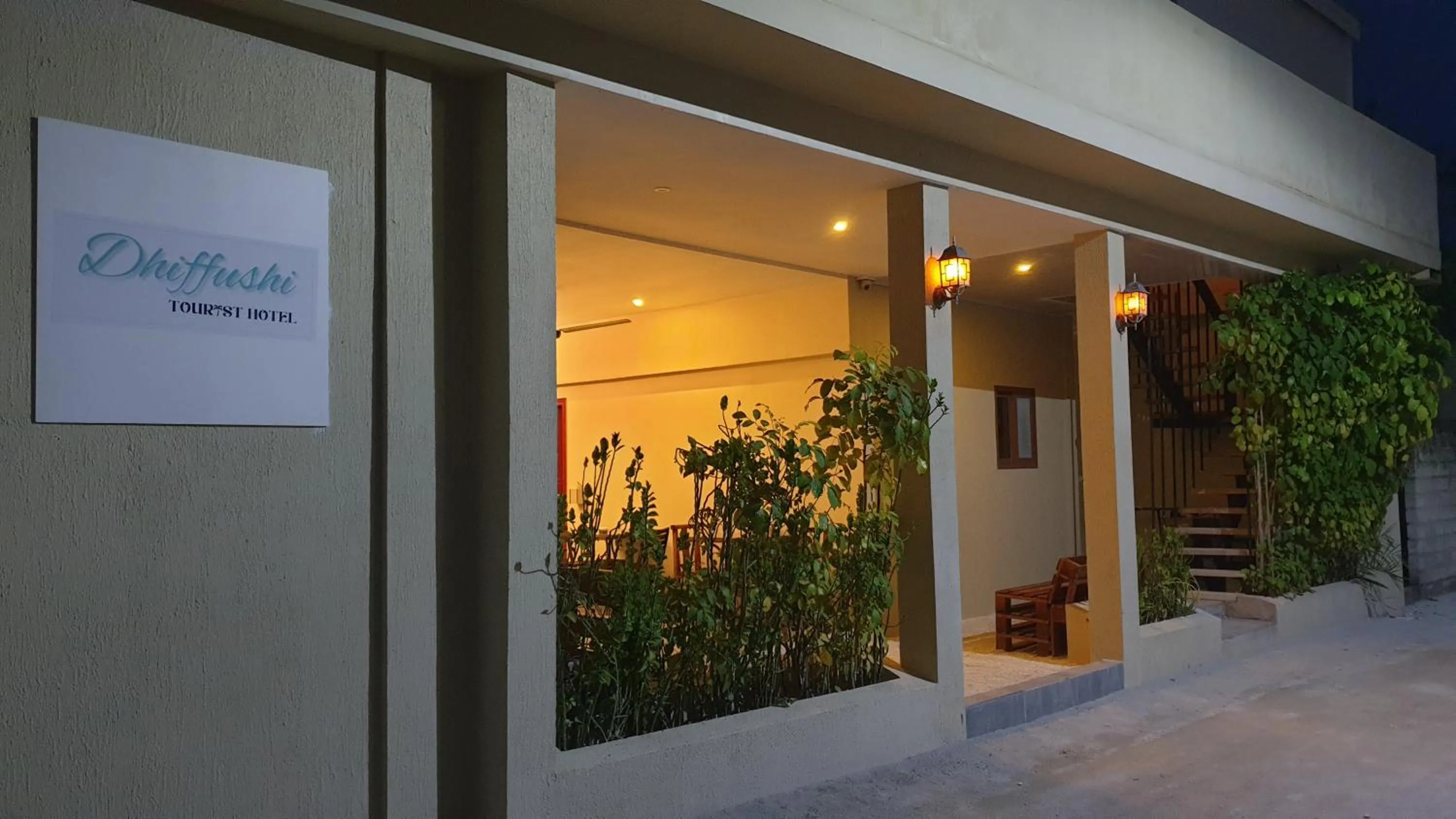 Balcony/Terrace in Dhiffushi Tourist Hotel