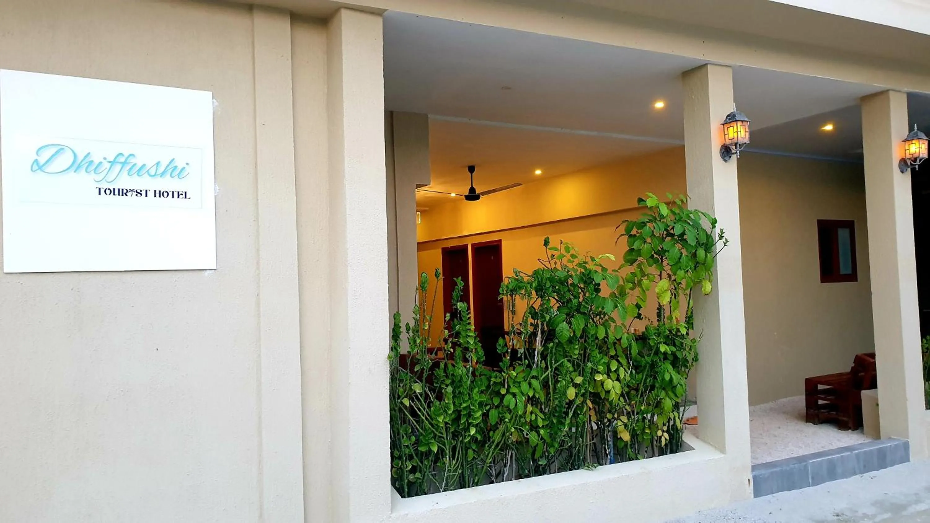 Facade/entrance in Dhiffushi Tourist Hotel