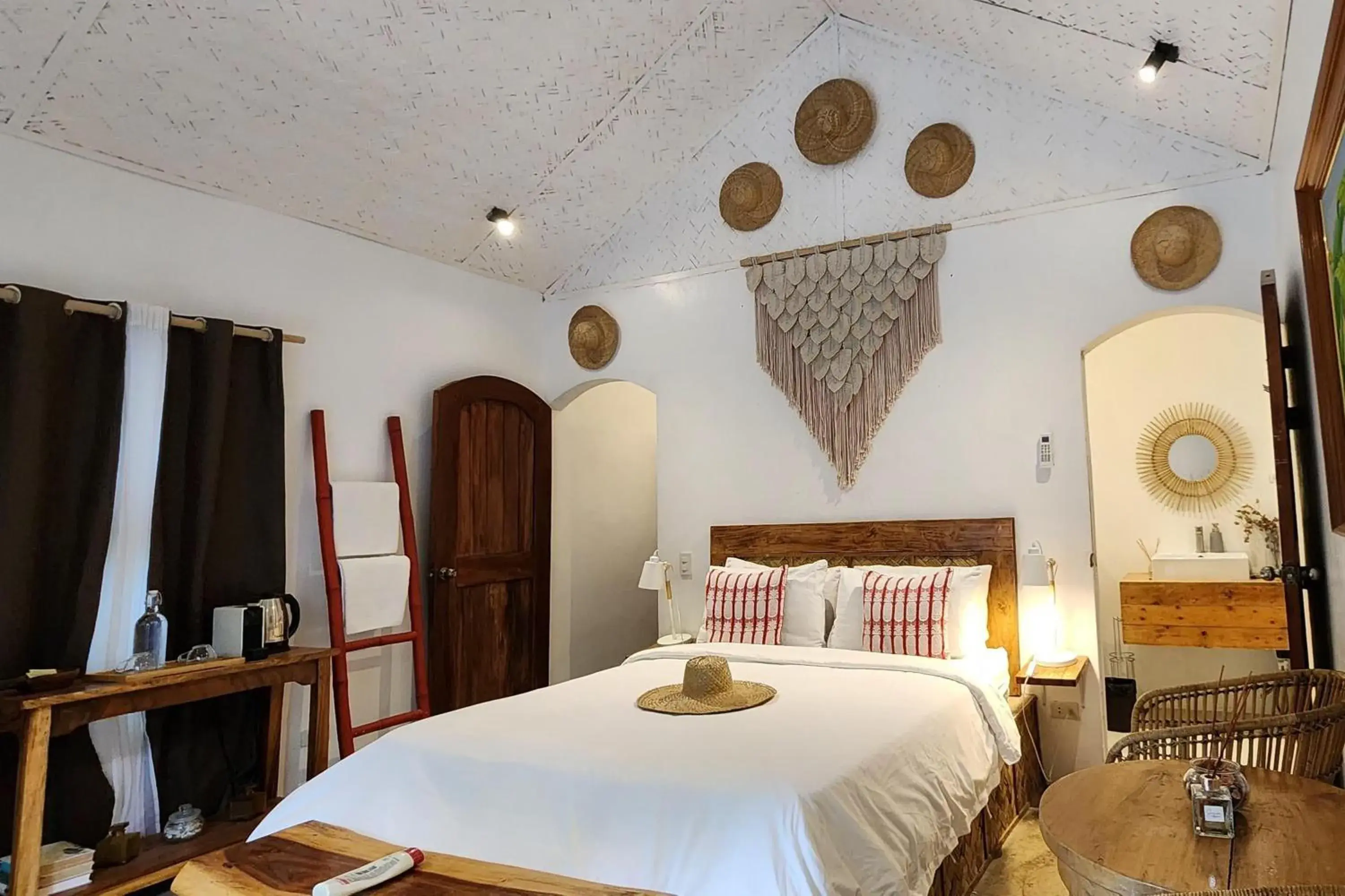 Bed in Sirom Beach House Bed in Sirom Beach House