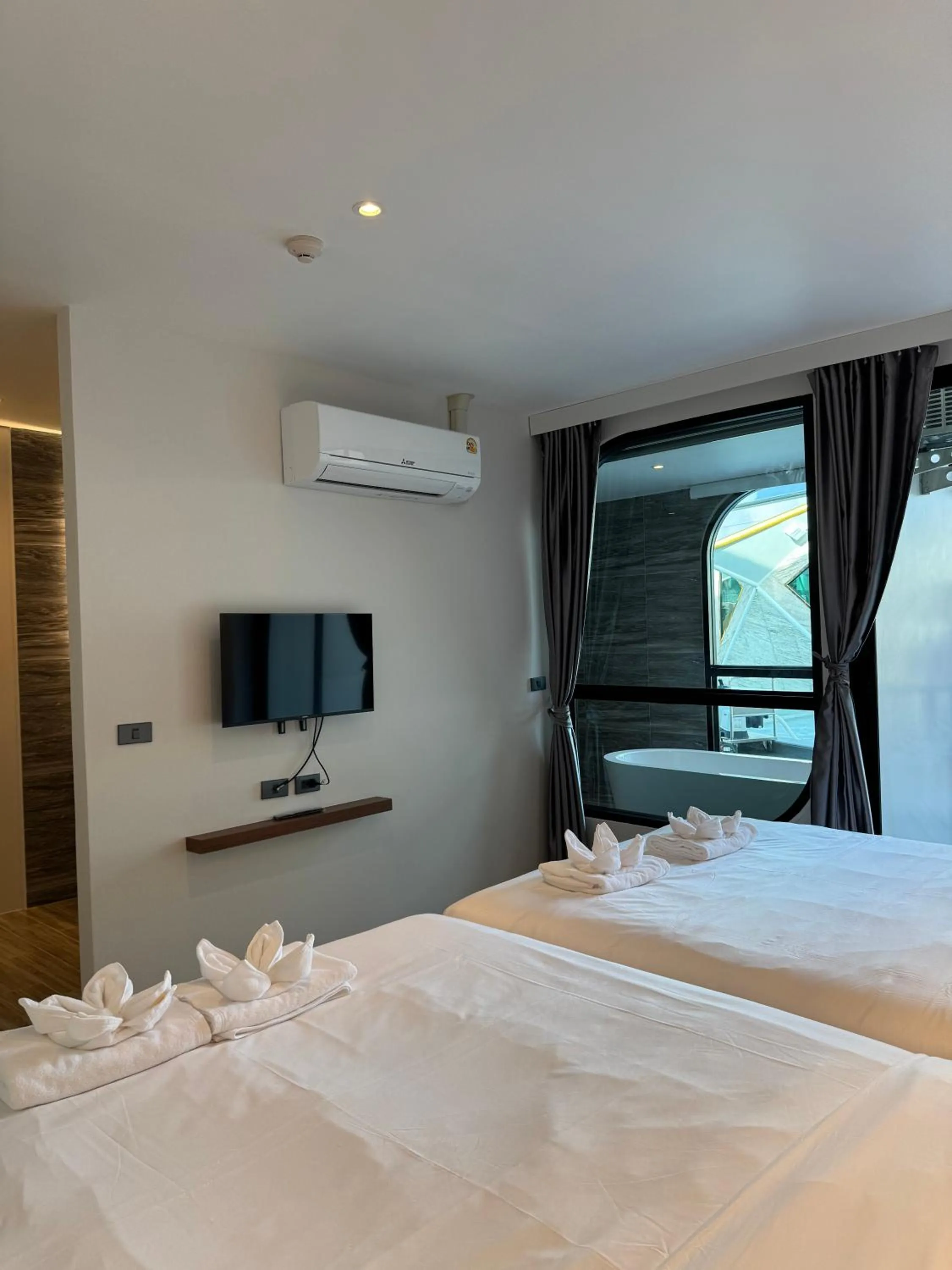 Bed in S3 Ayutthaya Hotel