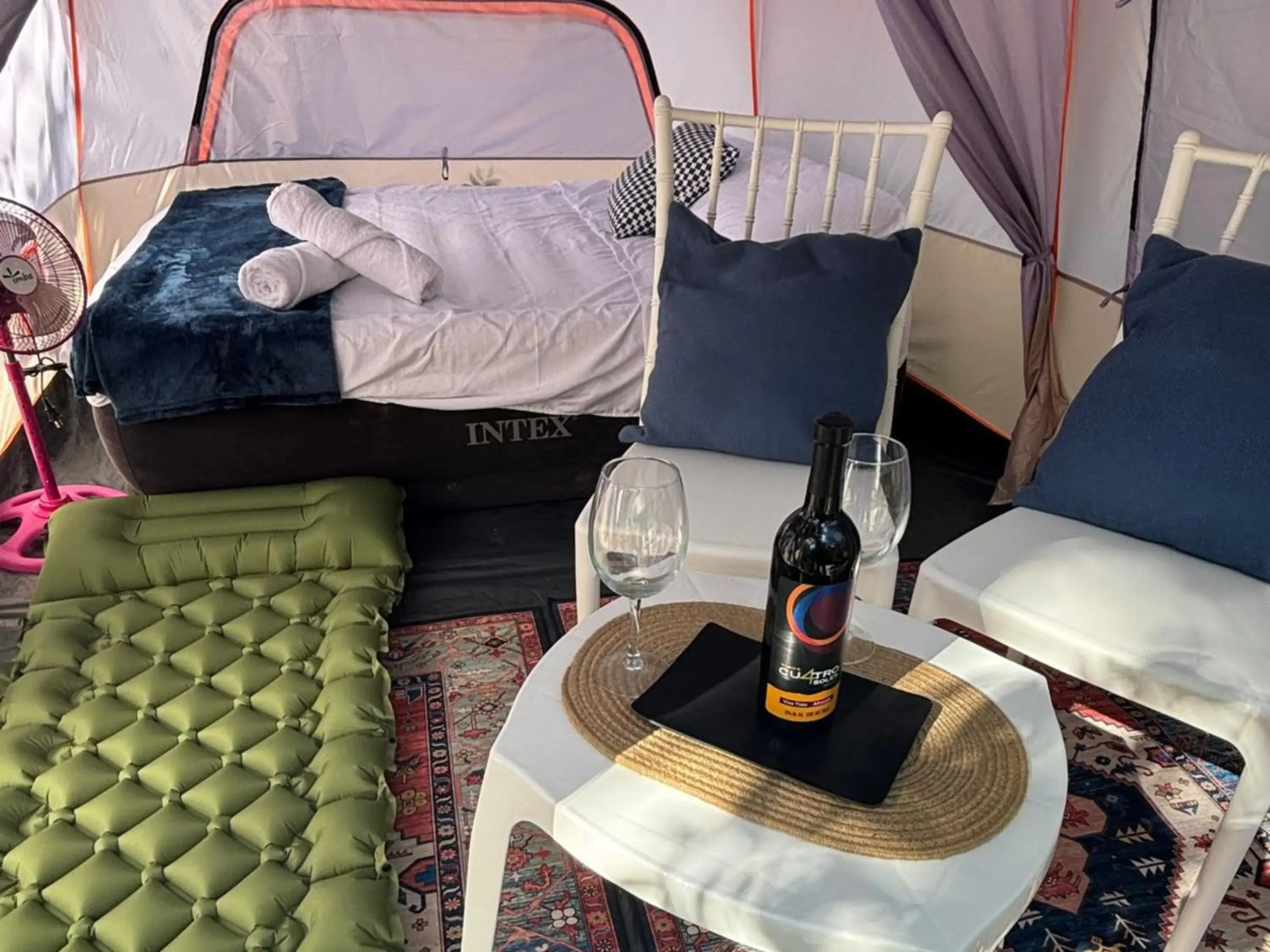 Bed in BACALAR INN Hotel Bed in BACALAR INN Hotel