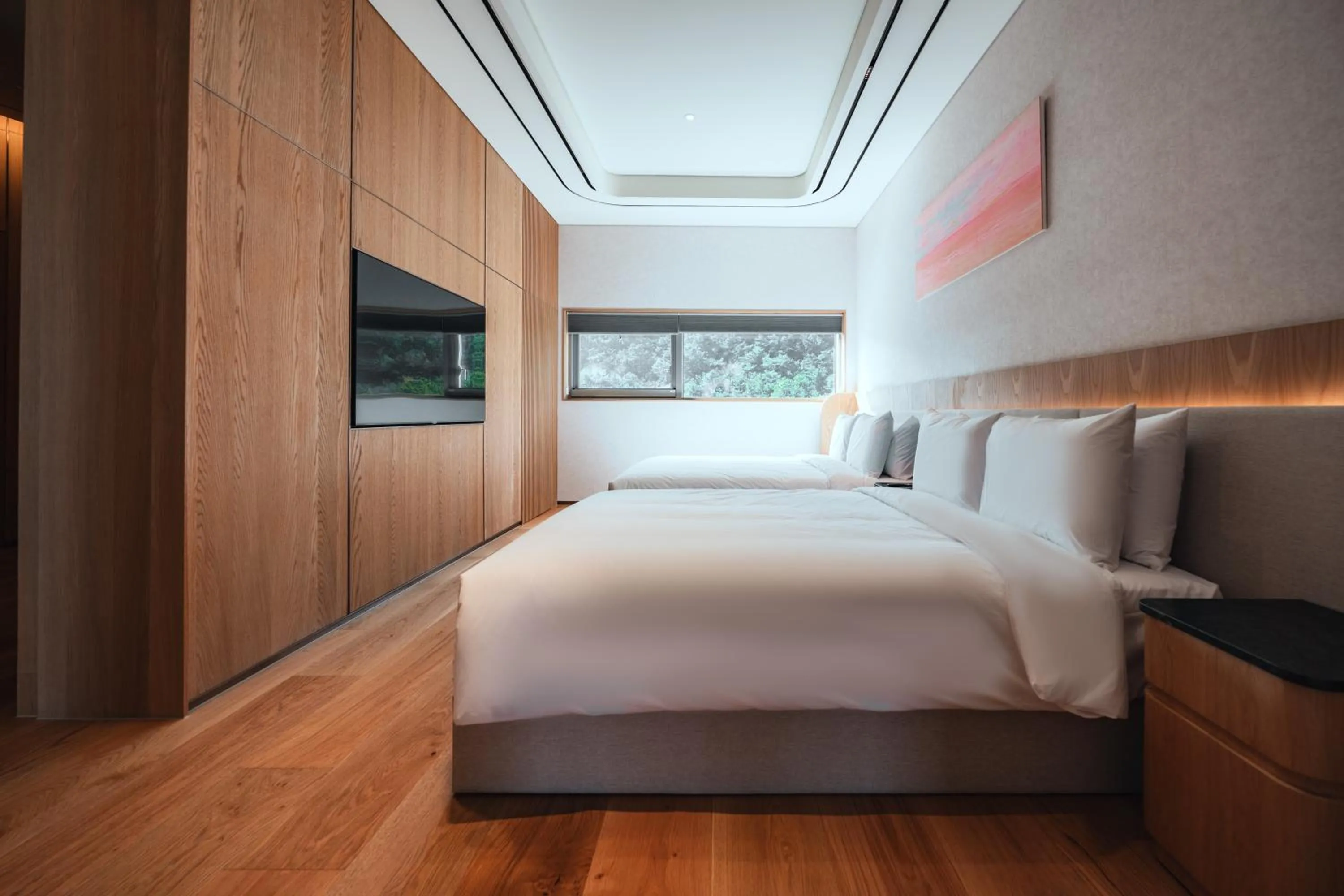 Bed in Mer de laube Hotel