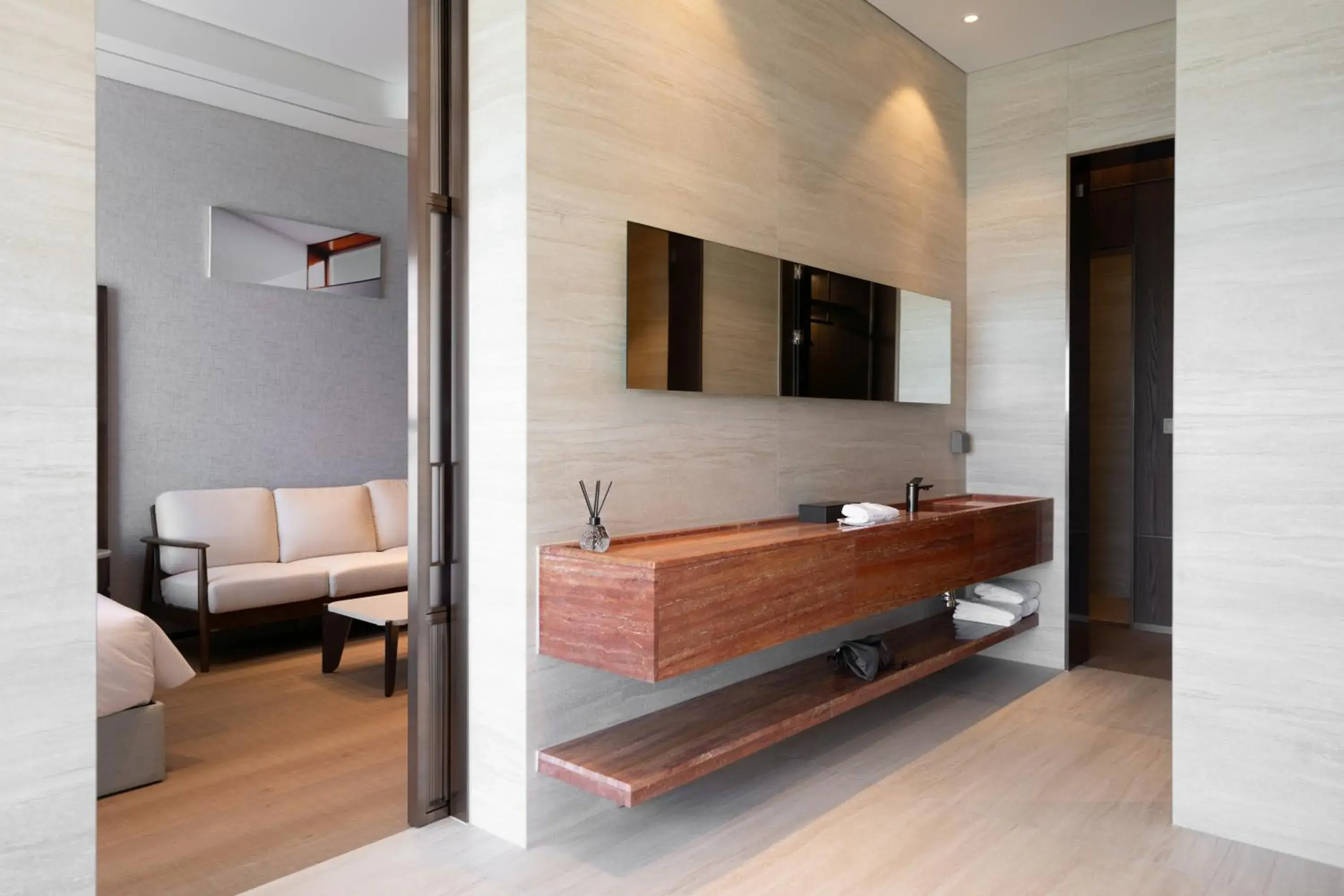 Bed in Mer de laube Hotel Bed in Mer de laube Hotel