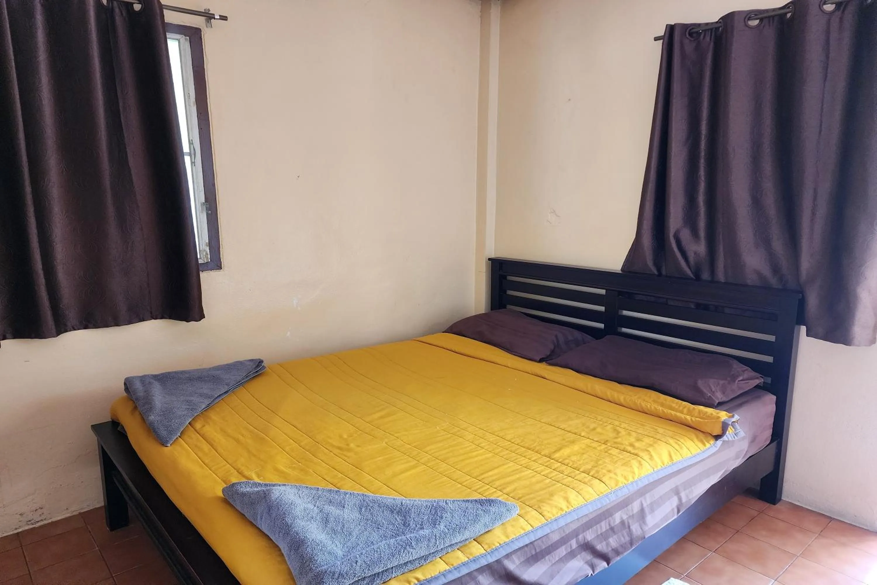 Bedroom, Bed in My Pumpkin Bungalow Krabi