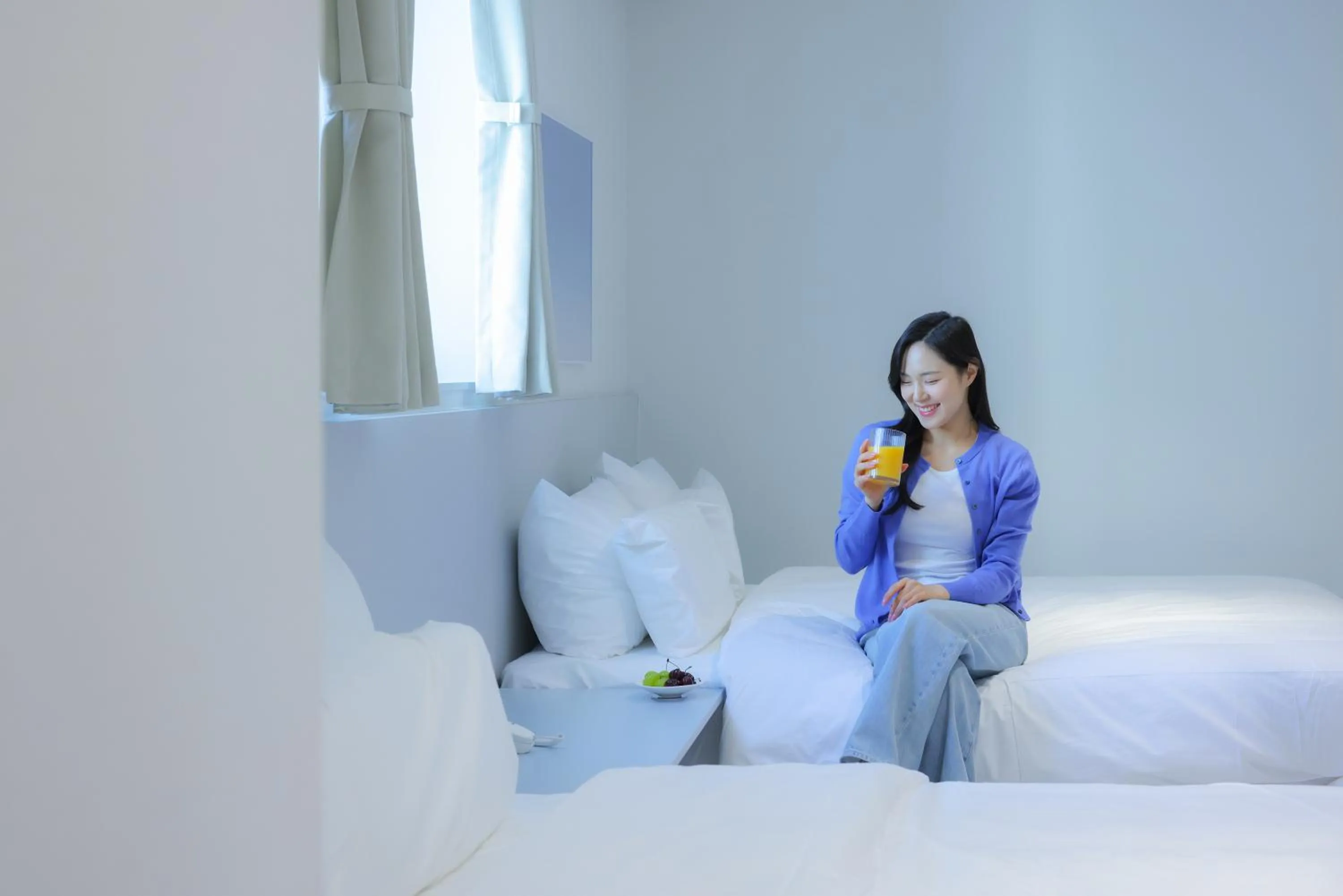 Bed in Anook Air Hotel Chuncheon