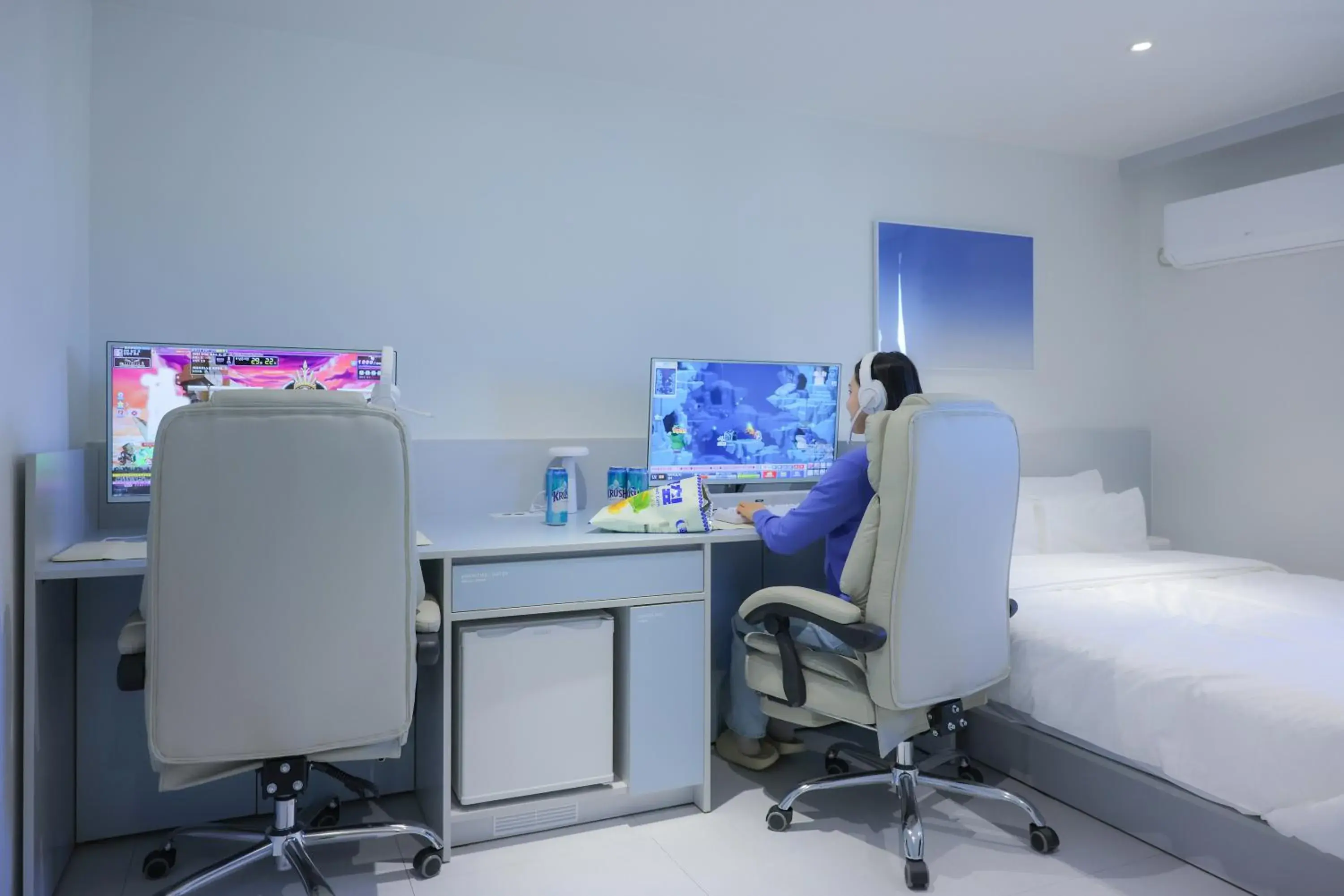 Bed in Anook Air Hotel Chuncheon Bed in Anook Air Hotel Chuncheon