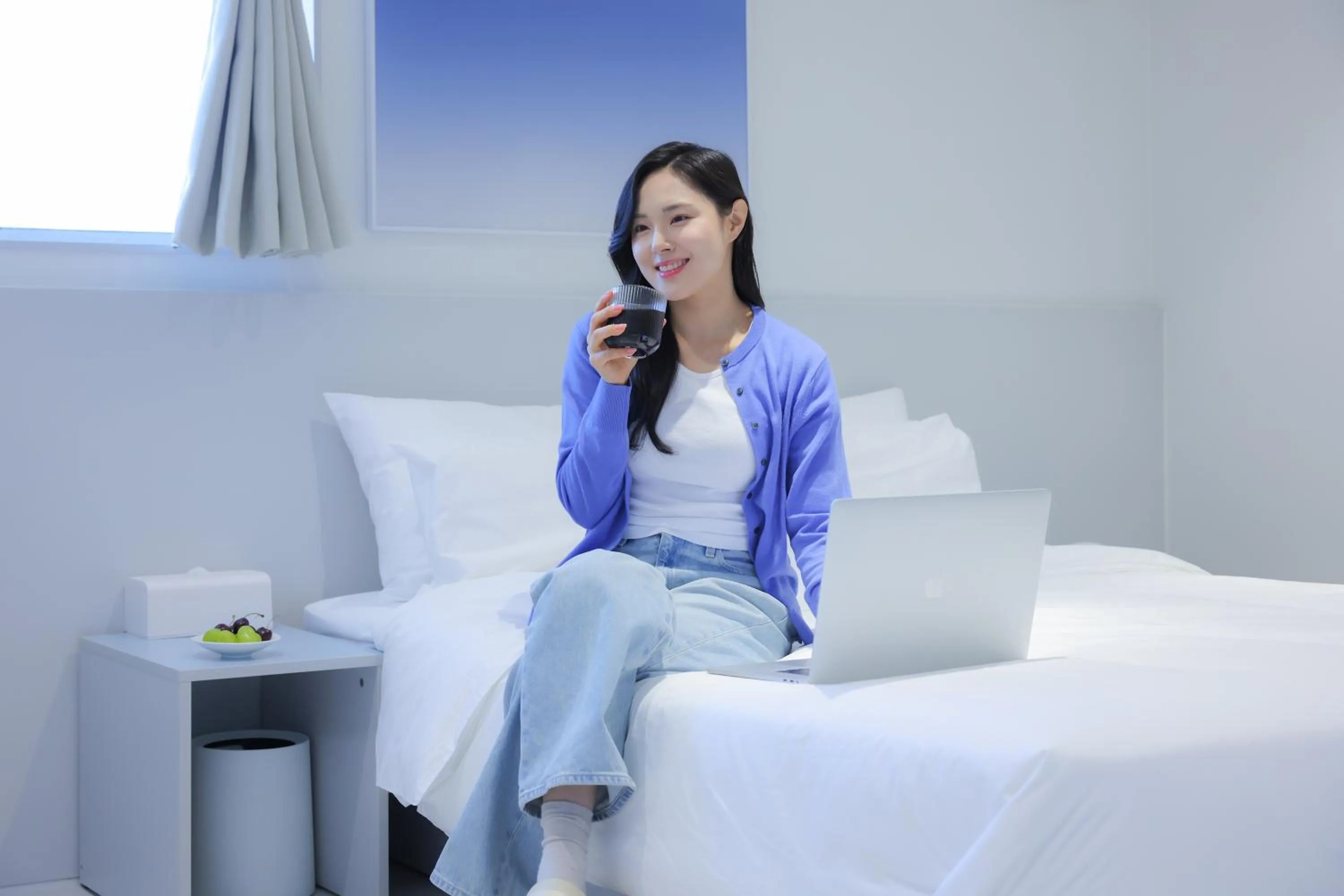 Bed in Anook Air Hotel Chuncheon