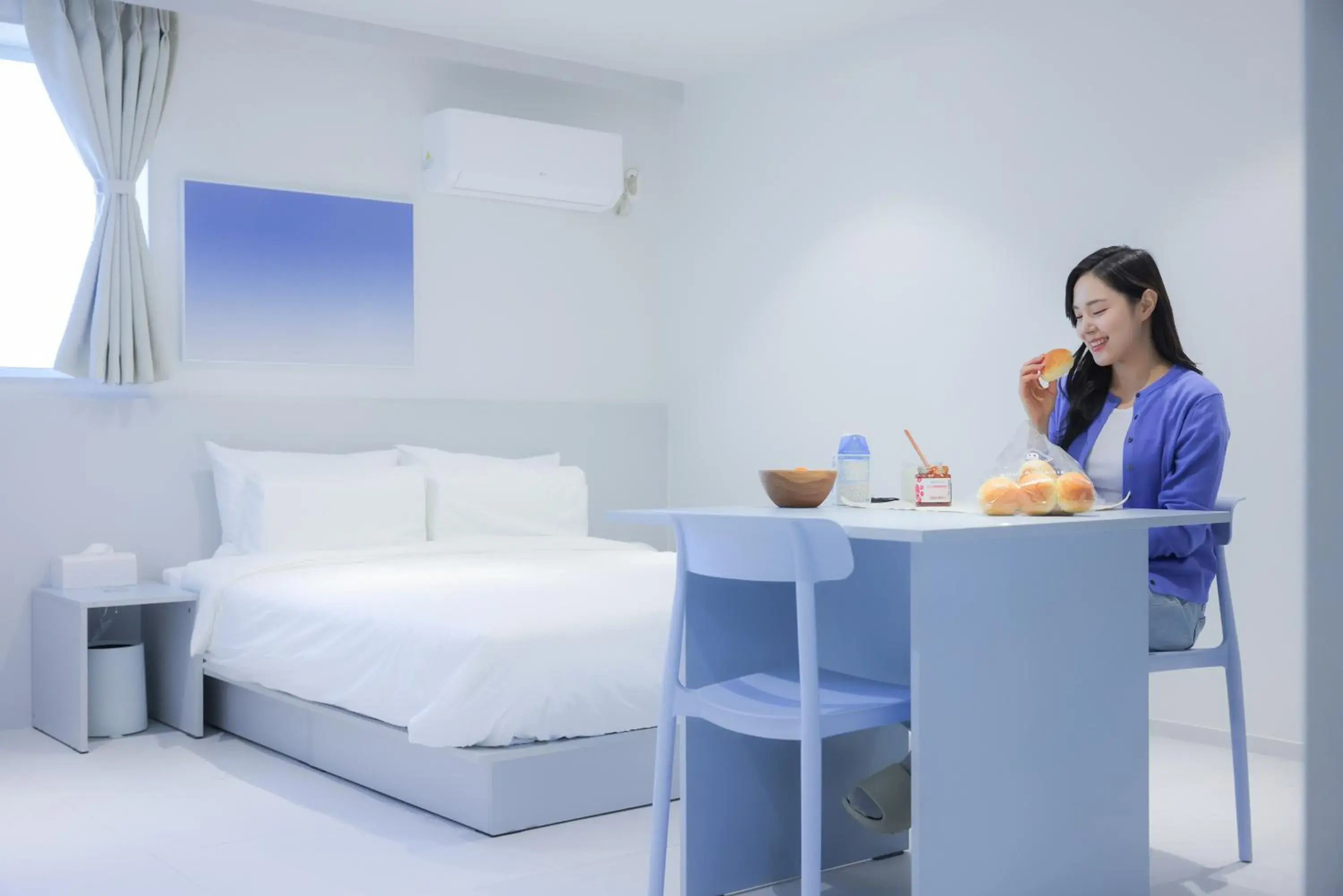 Bed in Anook Air Hotel Chuncheon Bed in Anook Air Hotel Chuncheon