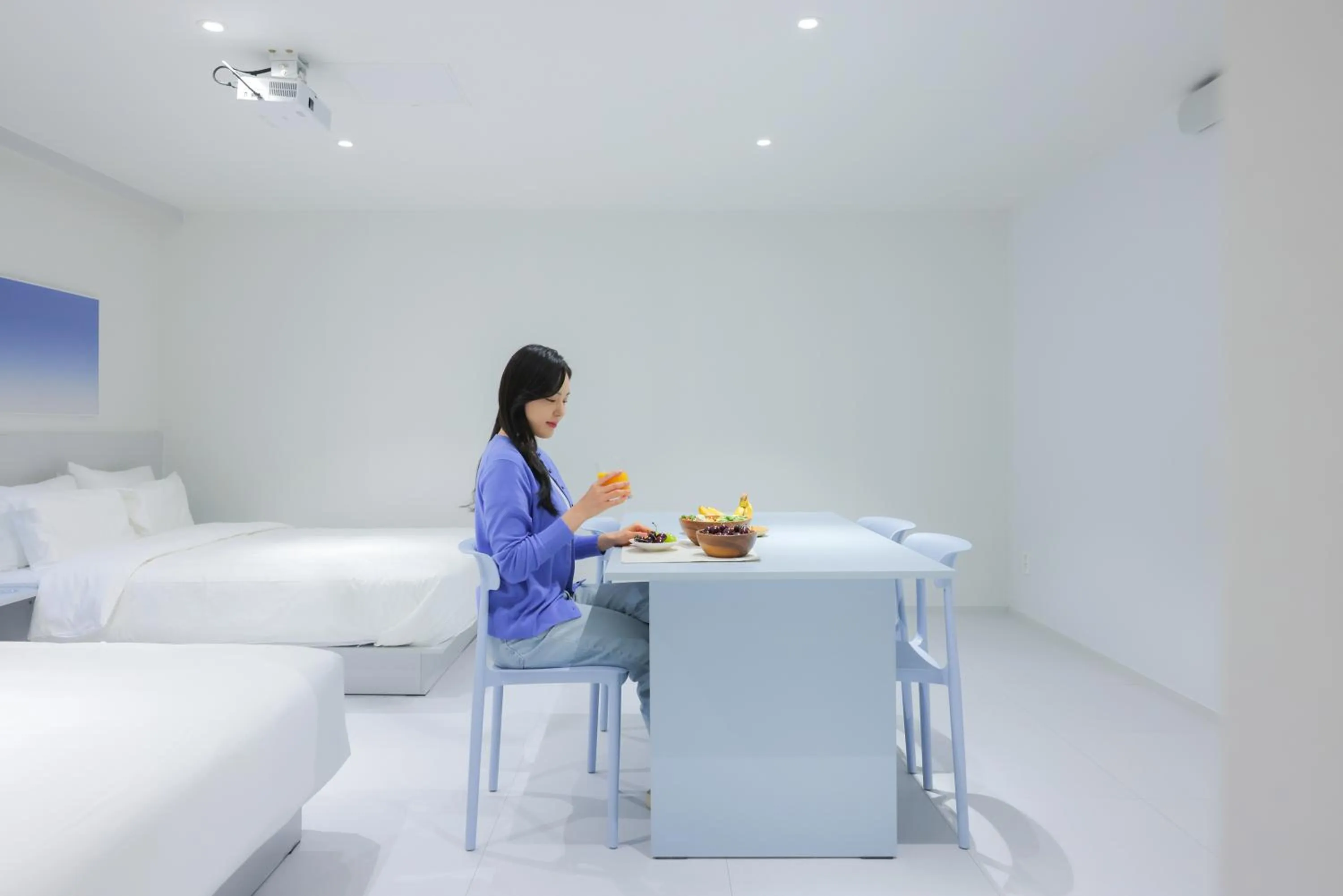 Bed in Anook Air Hotel Chuncheon