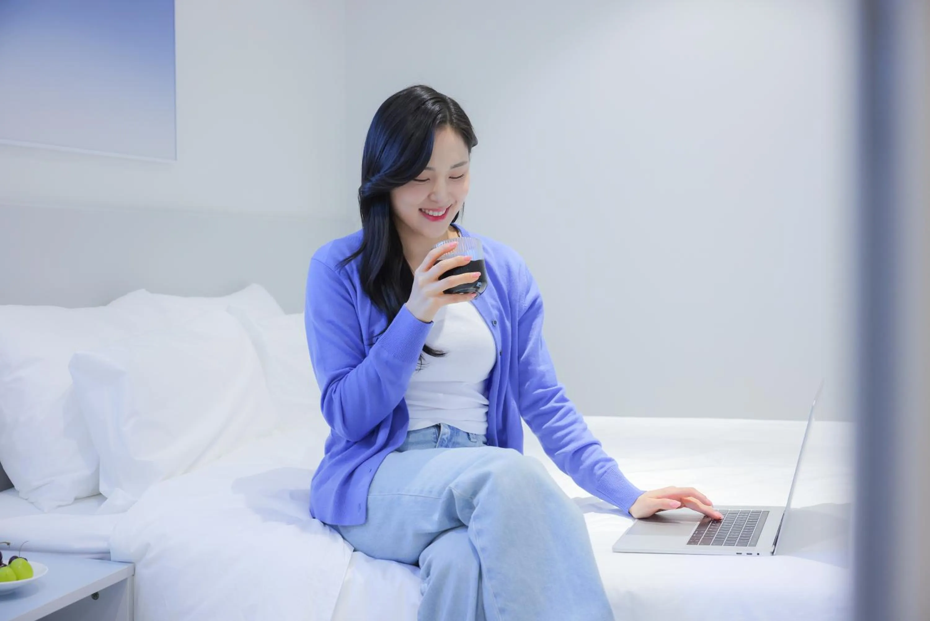 Bed in Anook Air Hotel Chuncheon