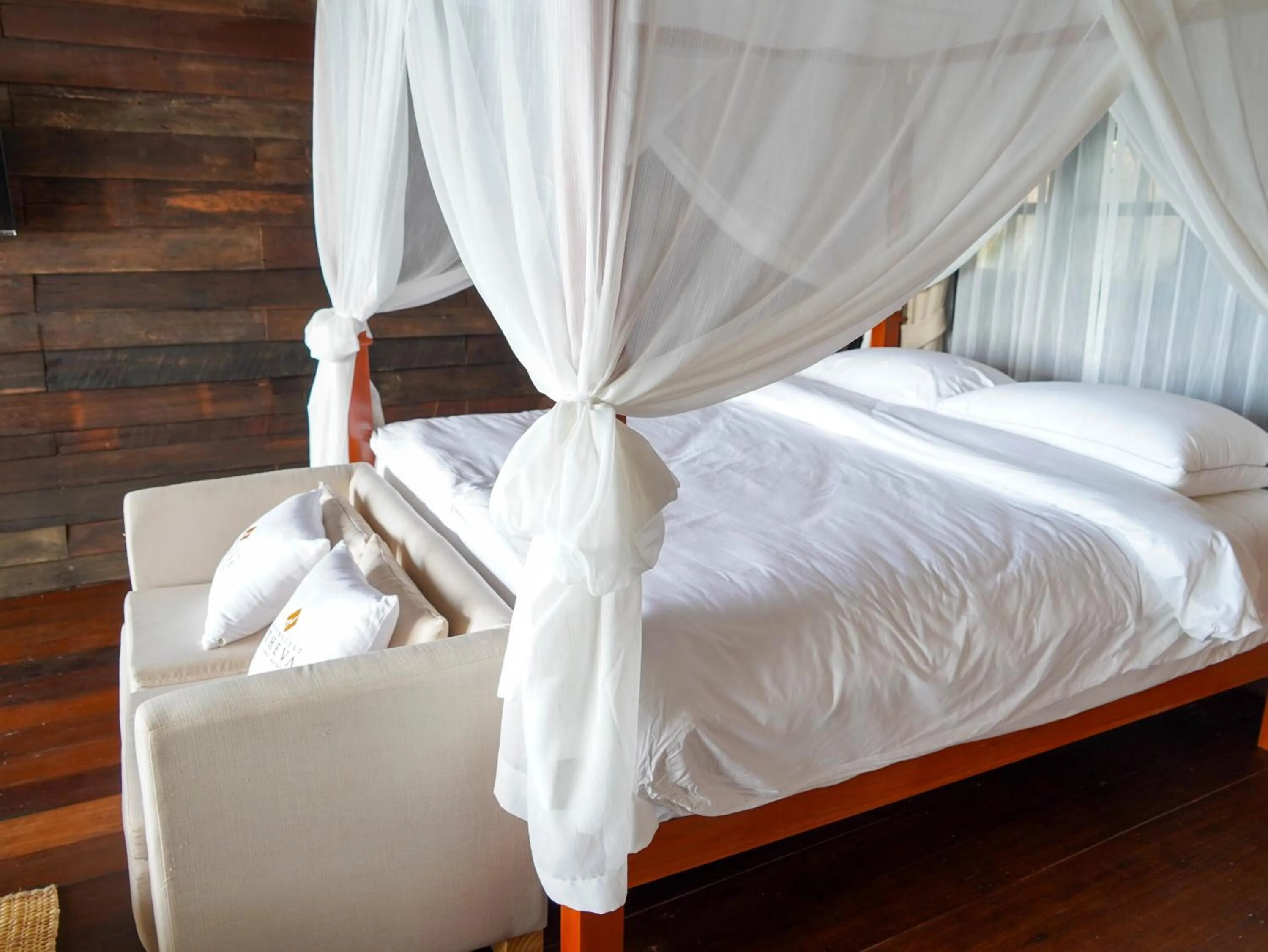 Bed in RoomQuest THEVA Resort Koh Samui