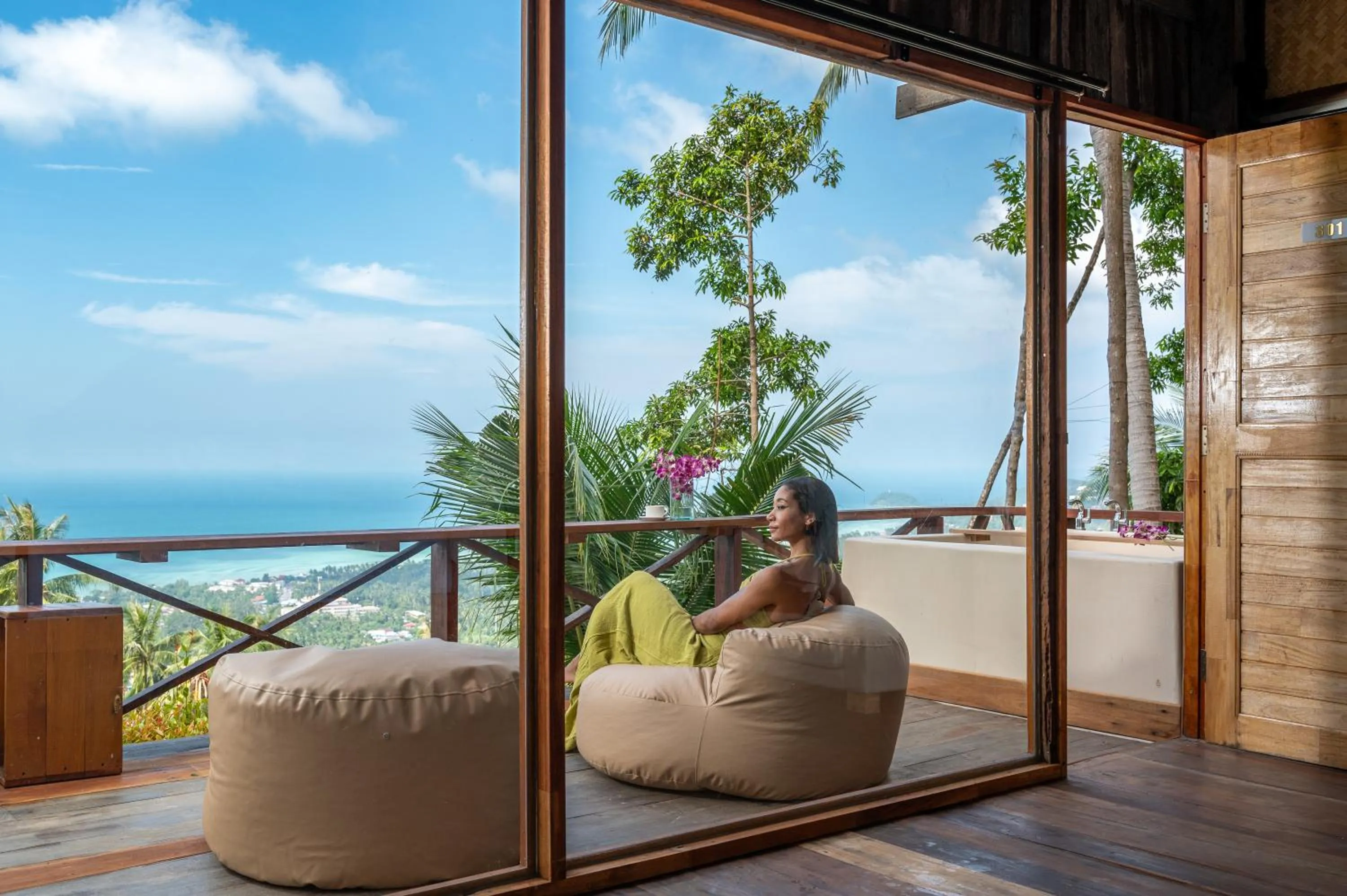 View (from property/room) in RoomQuest THEVA Resort Koh Samui