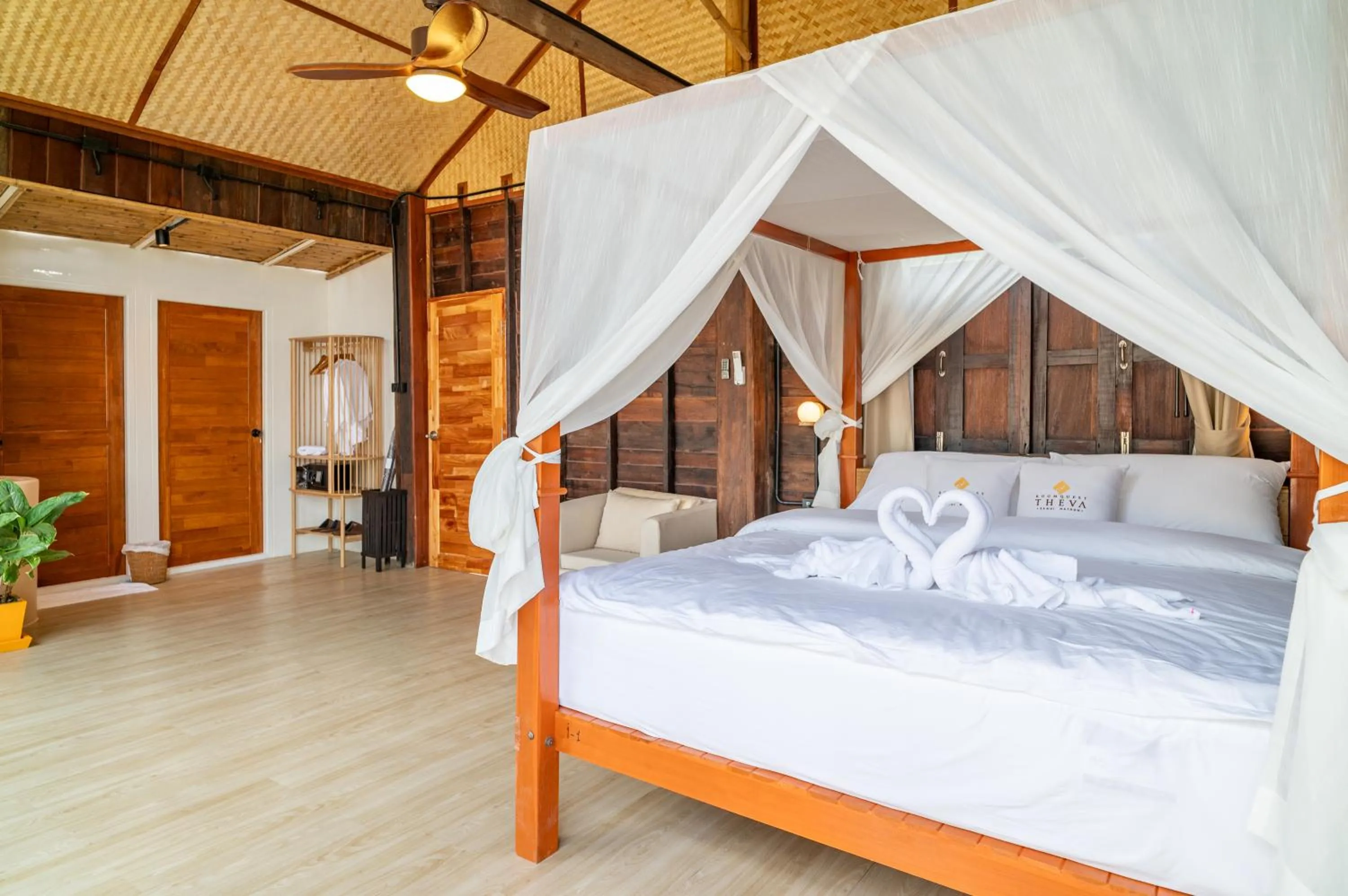Photo of the whole room, Bed in RoomQuest THEVA Resort Koh Samui