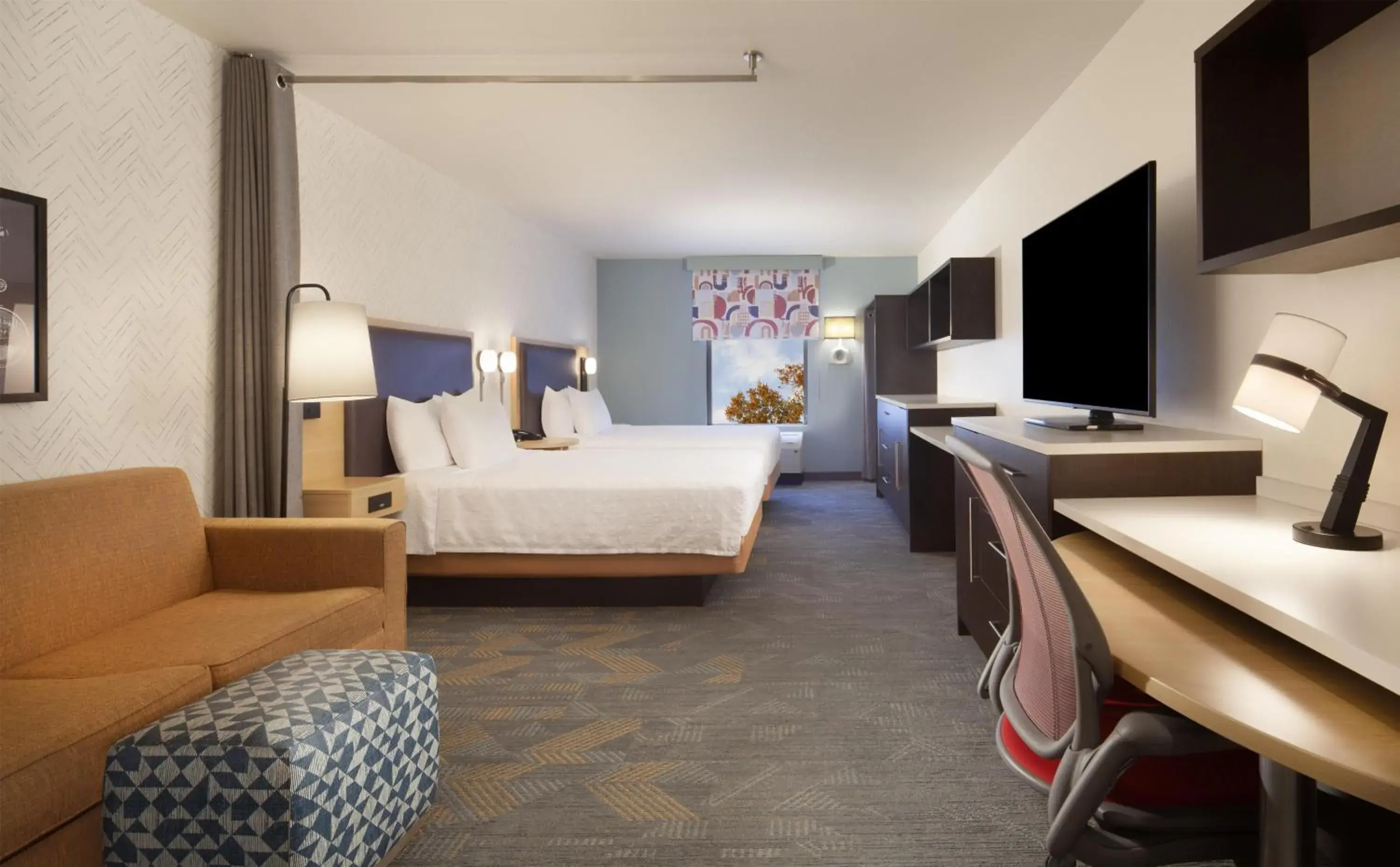 Living room, Bed in Home2 Suites by Hilton Canton Living room, Bed in Home2 Suites by Hilton Canton