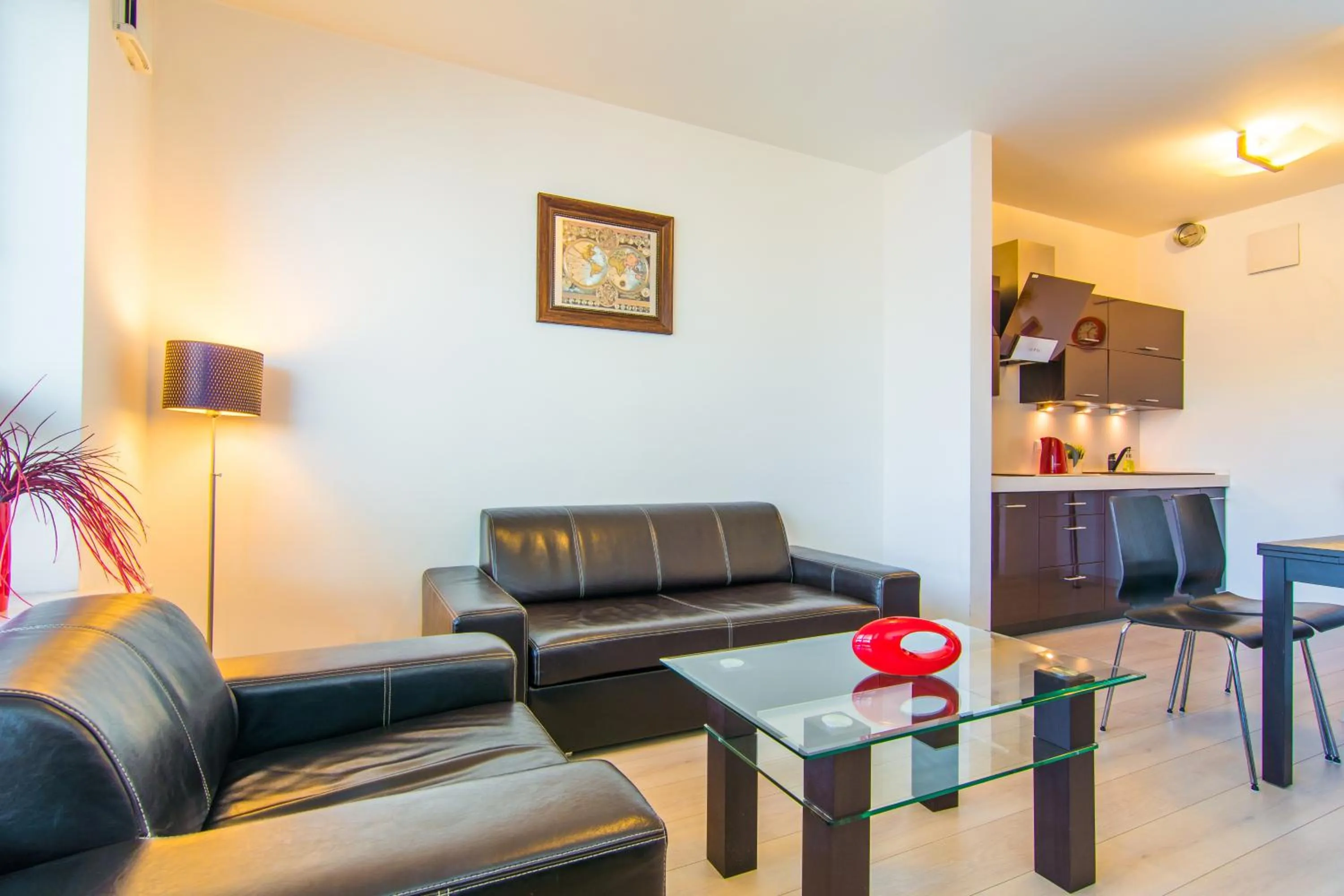 Living room in inQse Warsaw Centre