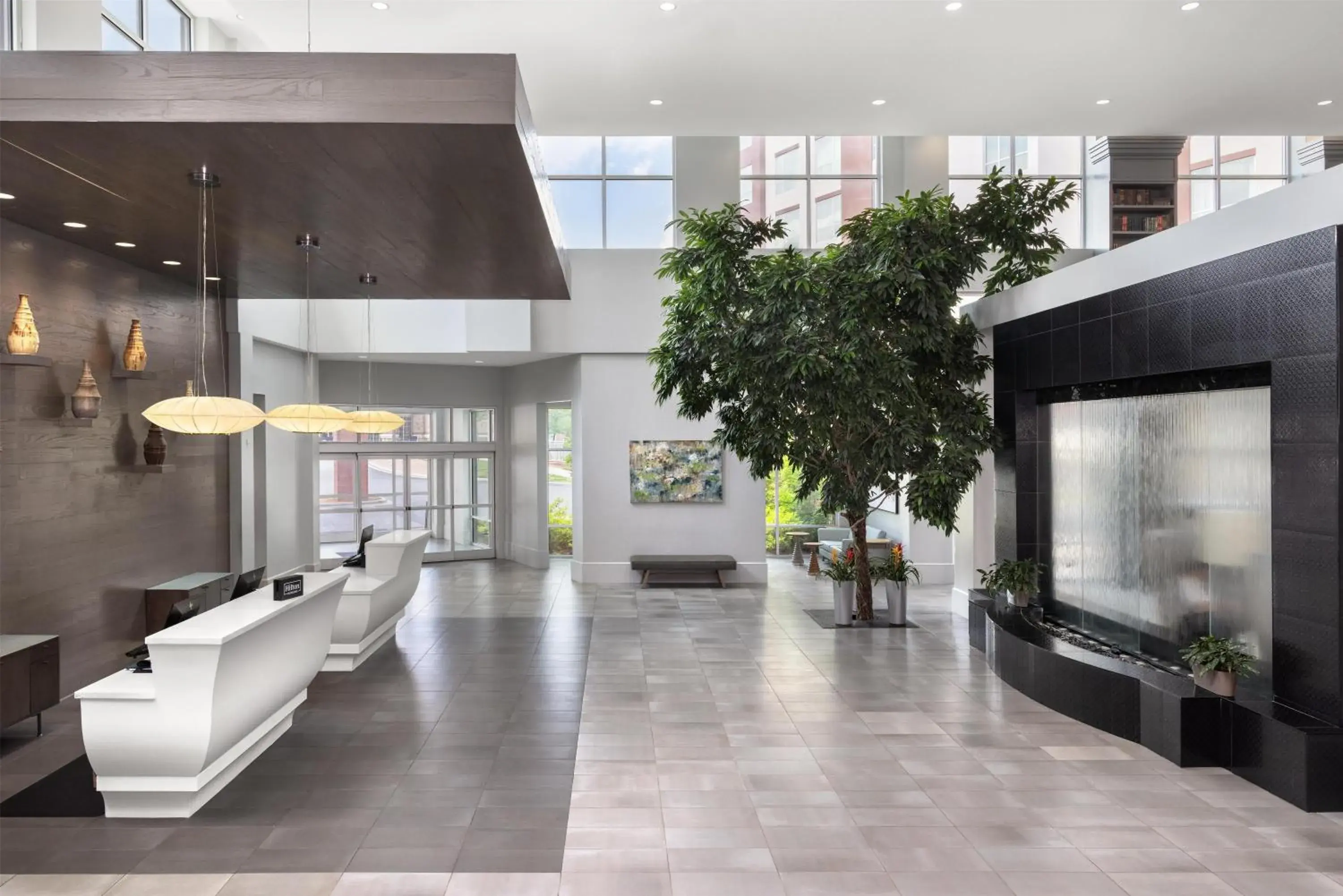Lobby or reception in Embassy Suites Charlotte/Ayrsley Lobby or reception in Embassy Suites Charlotte/Ayrsley