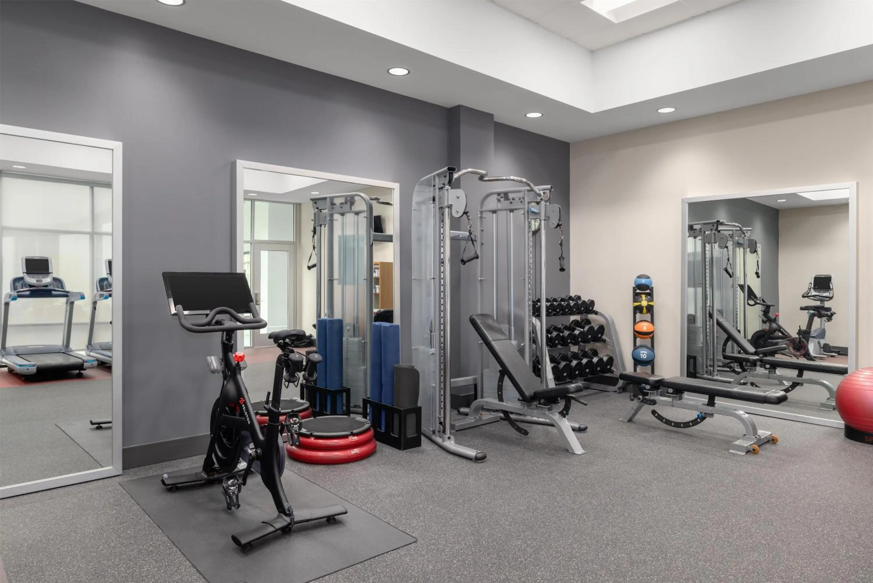 Fitness centre/facilities in Embassy Suites Charlotte/Ayrsley